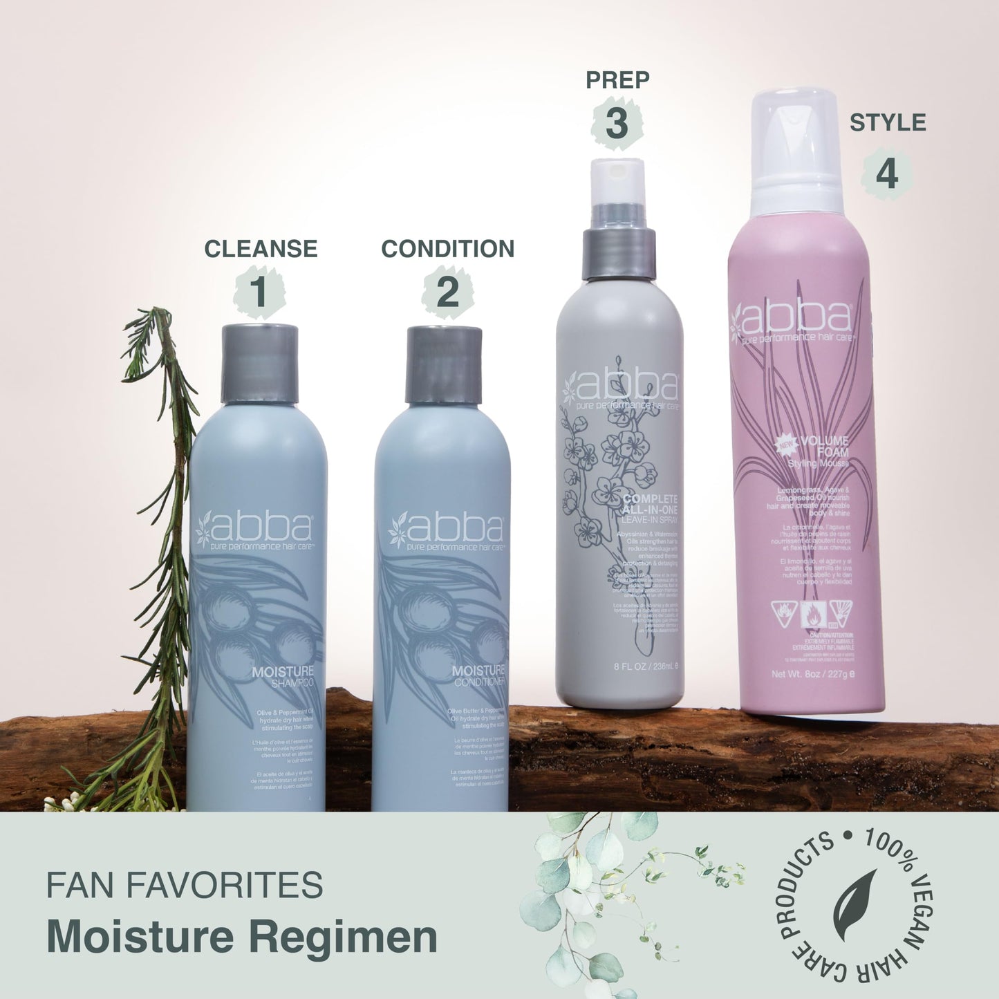 White Smoke ABBA Moisture Conditioner, Olive Butter & Peppermint Oil, 32 Fl Oz