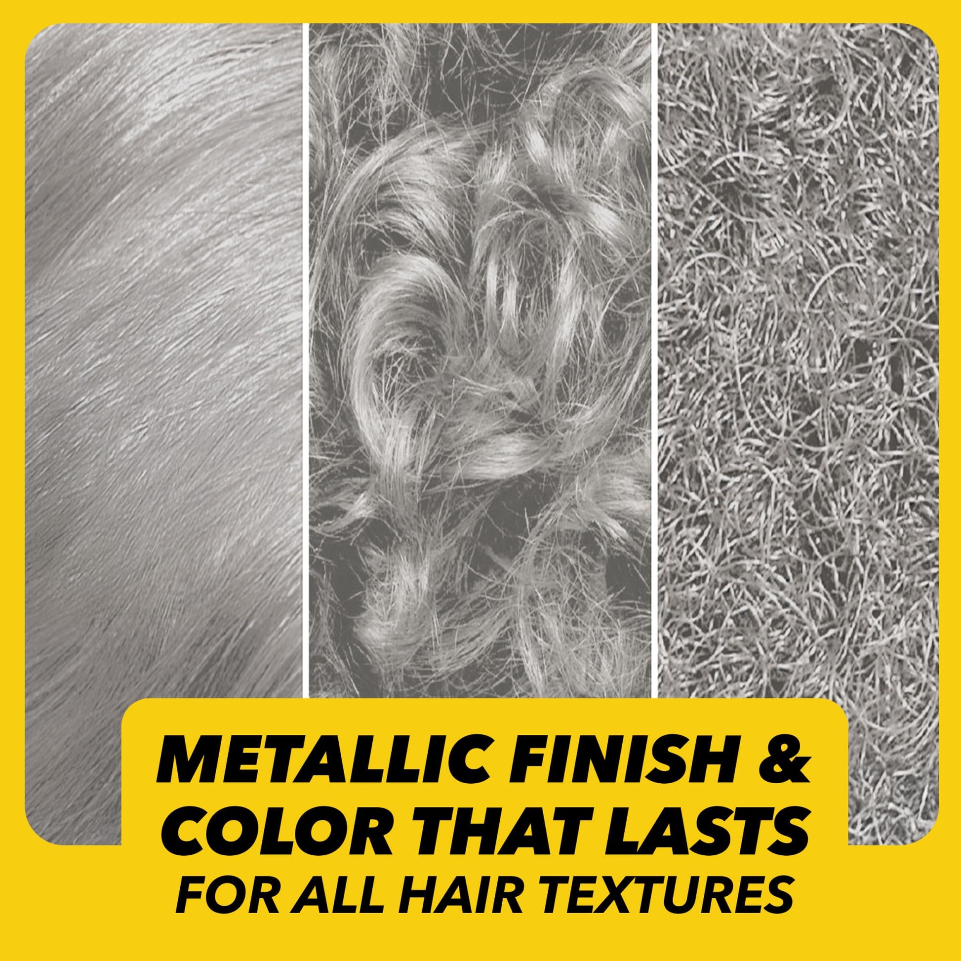 Light Slate Gray Got2b Metallics Permanent Hair Color, M71 Metallics Silver