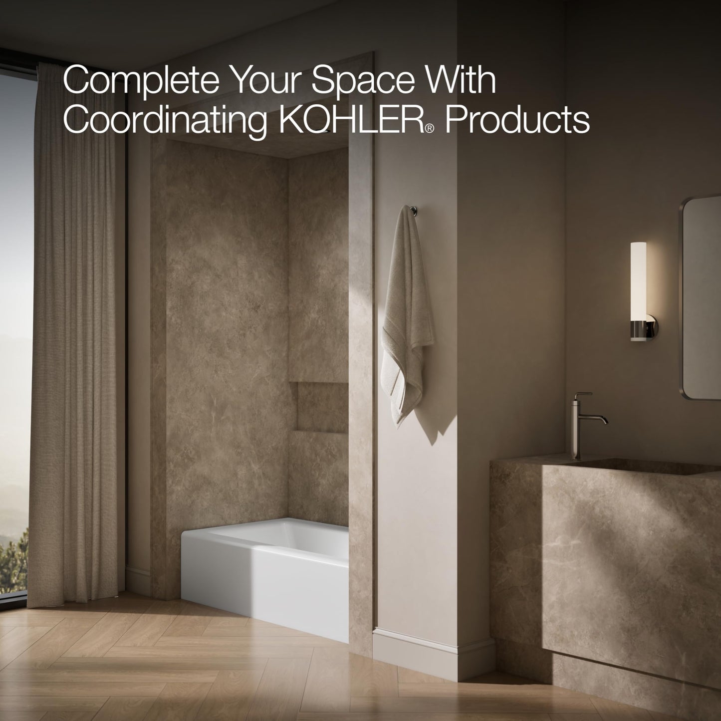 Dark Olive Green KOHLER 876-0 Bellwether 60-Inch x 32-Inch Cast Iron Alcove Bathtub with Integral Apron and Right Hand Drain, White