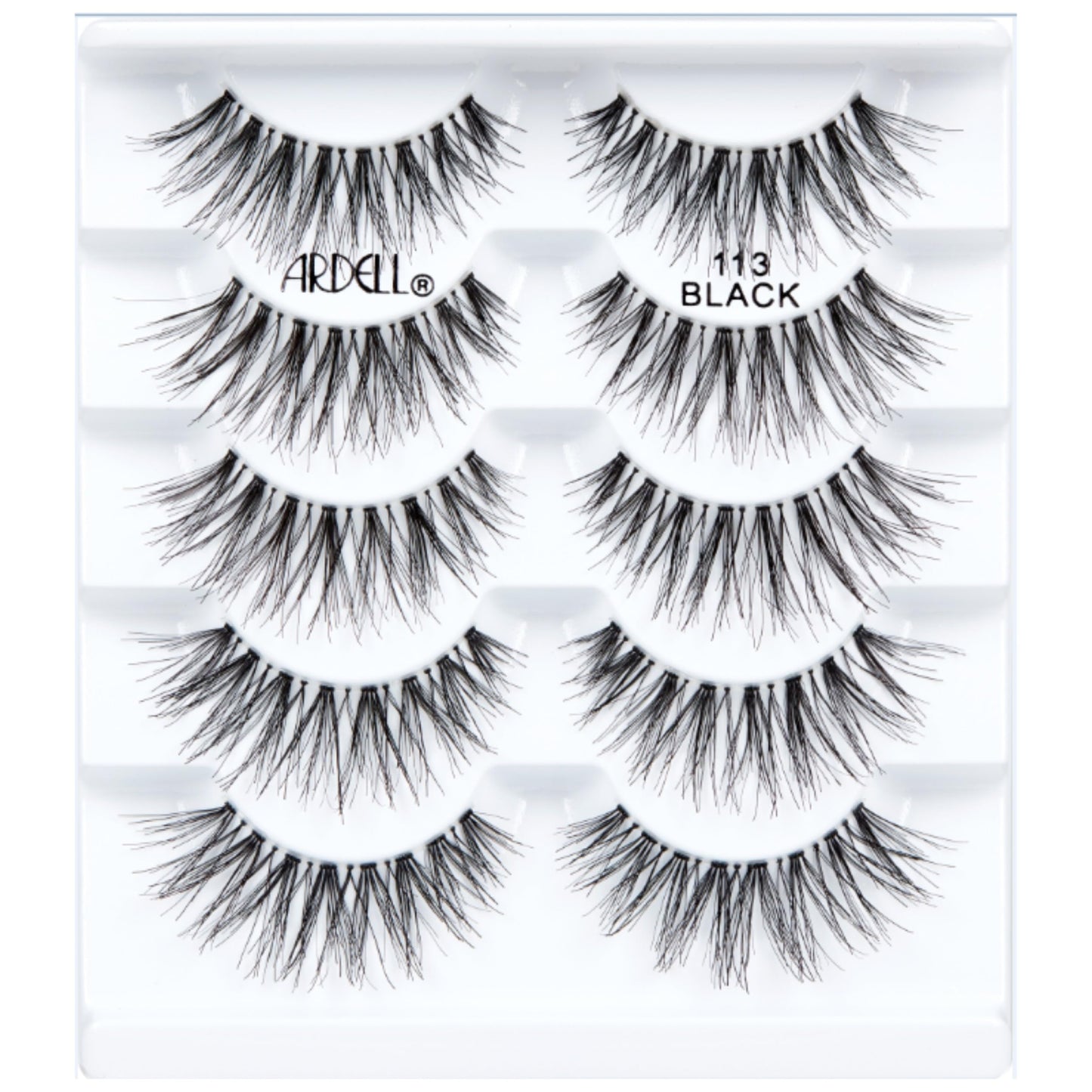 White Smoke Ardell Wispies False Eyelashes 113 – Natural Wispy Strip Lashes, Lightweight & Seamless Invisiband for All-Day Wear, 6 Pairs, 1 Pack