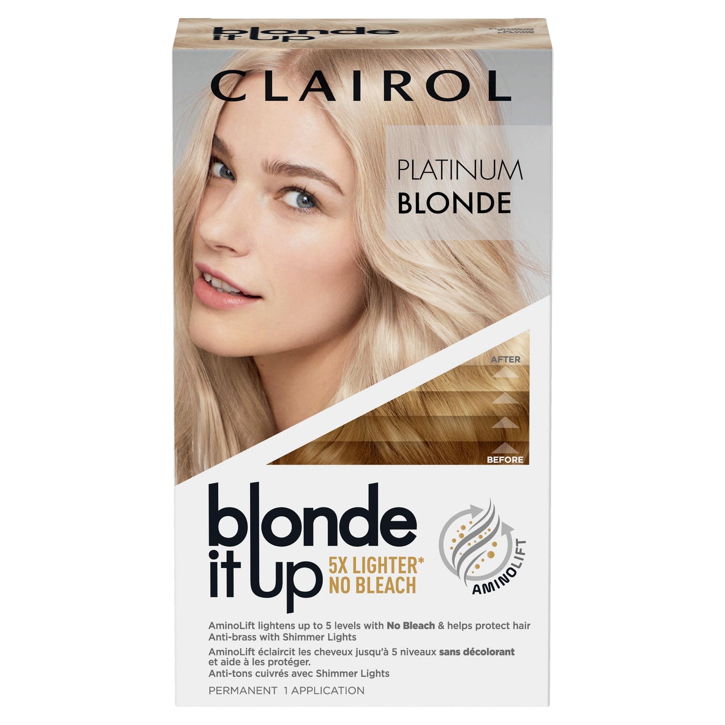 Lavender Clairol Blonde It Up Permanent Hair Dye, Platinum Blonde Hair Color, Pack of 1