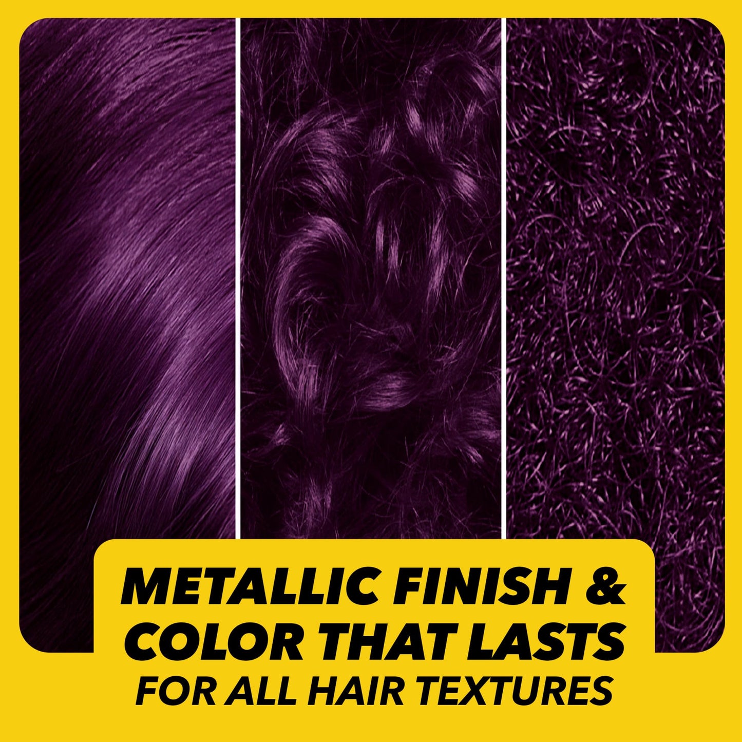 Black got2b Metallics Permanent Hair Dye, Amethyst Chrome M69, Hair Color for Women & Men, Formulated with Metallic-Shine Booster for Cool, Shimmering Tones, Lasts Up to 30 Washes, 1 Kit