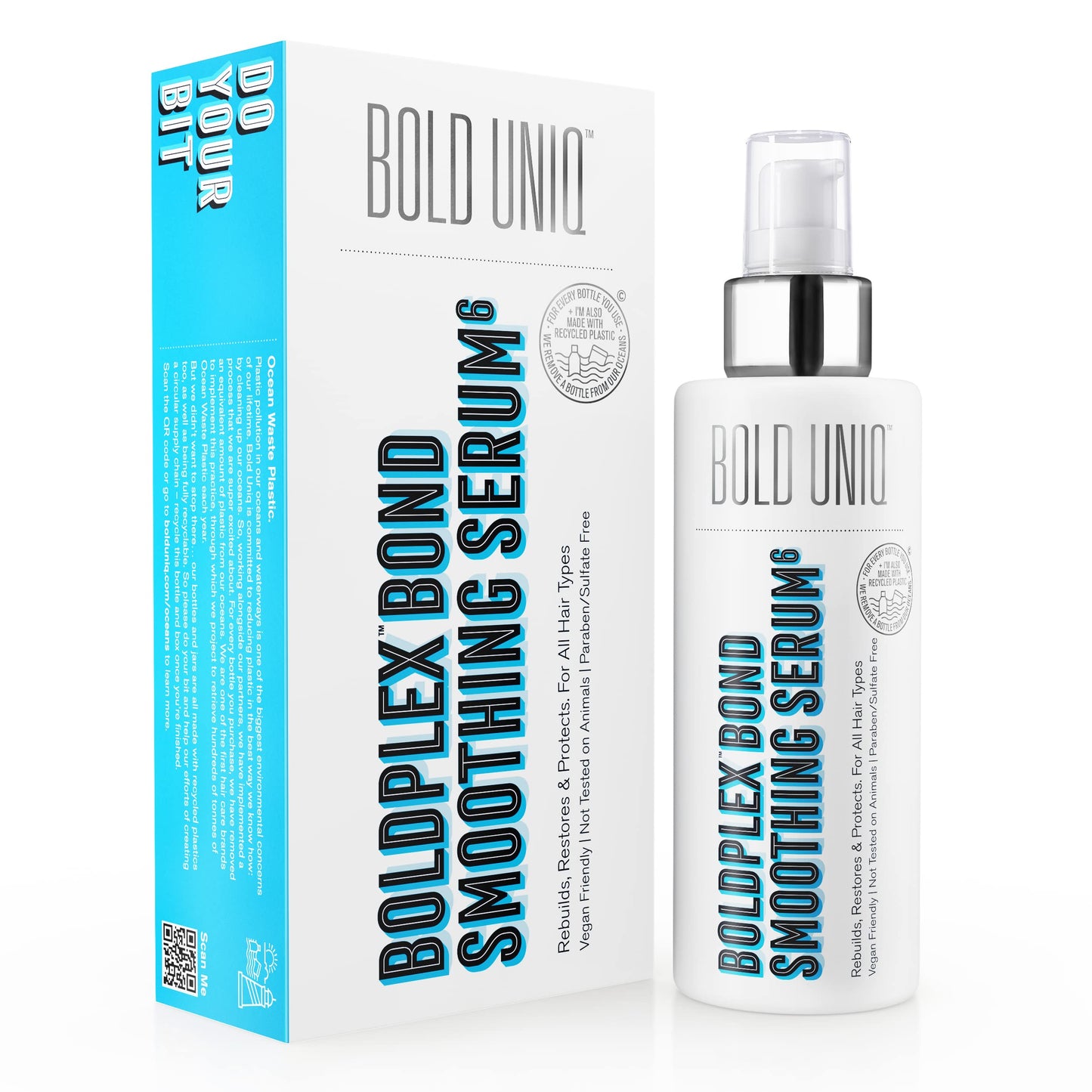 White Smoke Boldplex 6 Hair Serum - Hydrating Leave In Protein Treatment for Frizzy, Dry, Damaged, Broken, Curly, Straight or Bleached Hair Types - Paraben & Sulfate Free. Cruelty Free, 100% Vegan. 5.9 Fl.Oz