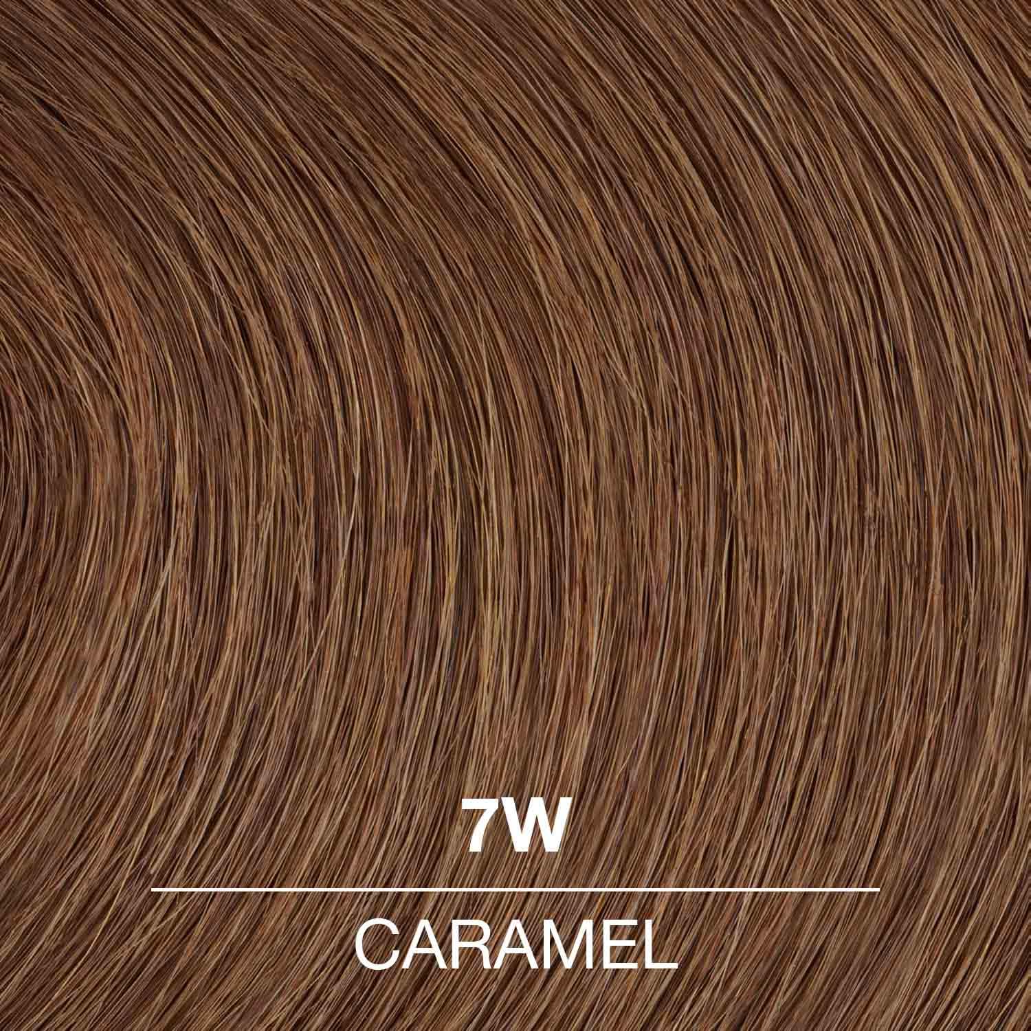 Dark Olive Green COLORCHARM Permanent Liquid Hair Color | 7W Caramel | Up to 100% Gray Coverage | 1.42 Fl Oz