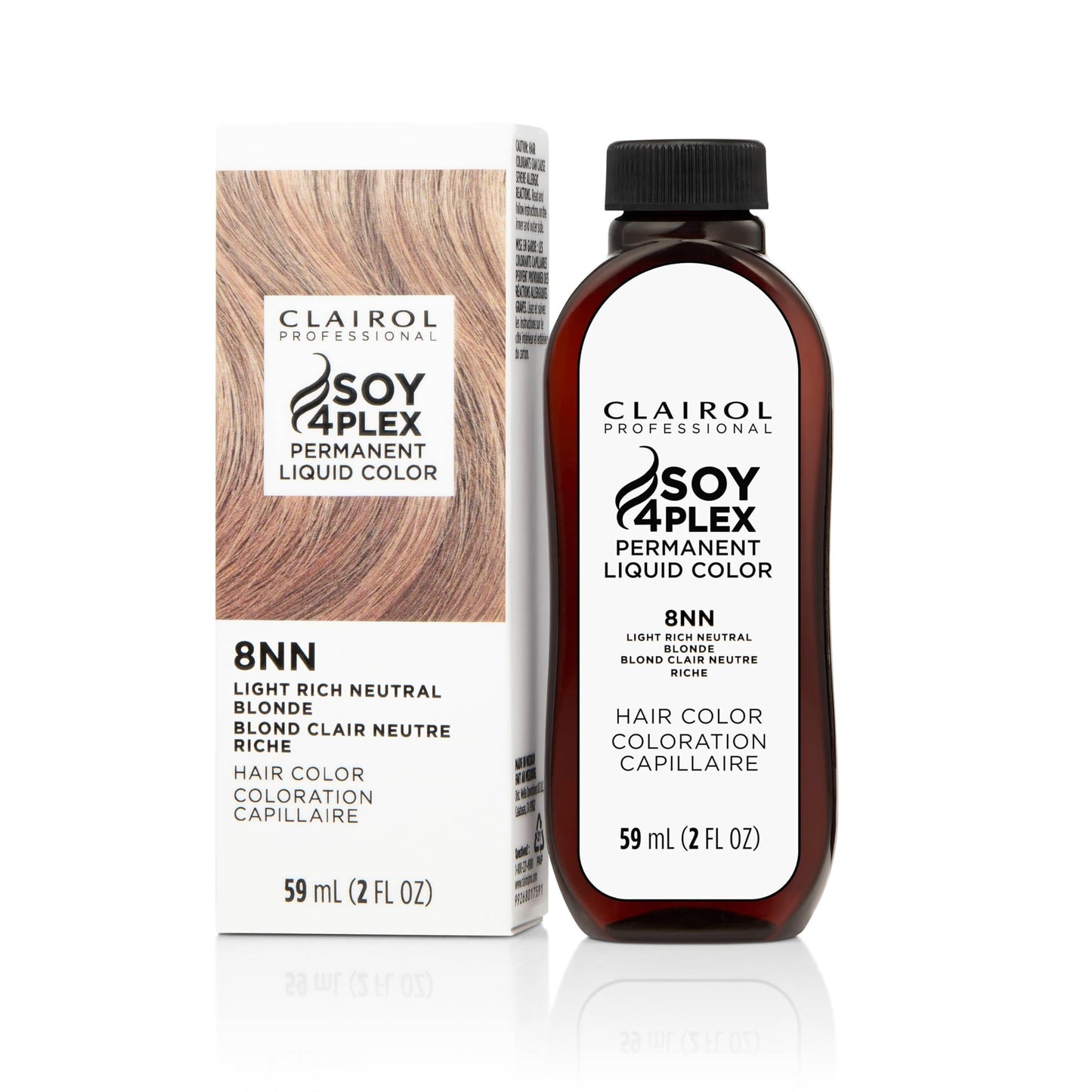 White Smoke Clairol Professional Permanent Liquicolor, 8nn Light Neutral Blonde, 2 Fl Oz - Packaging May Vary