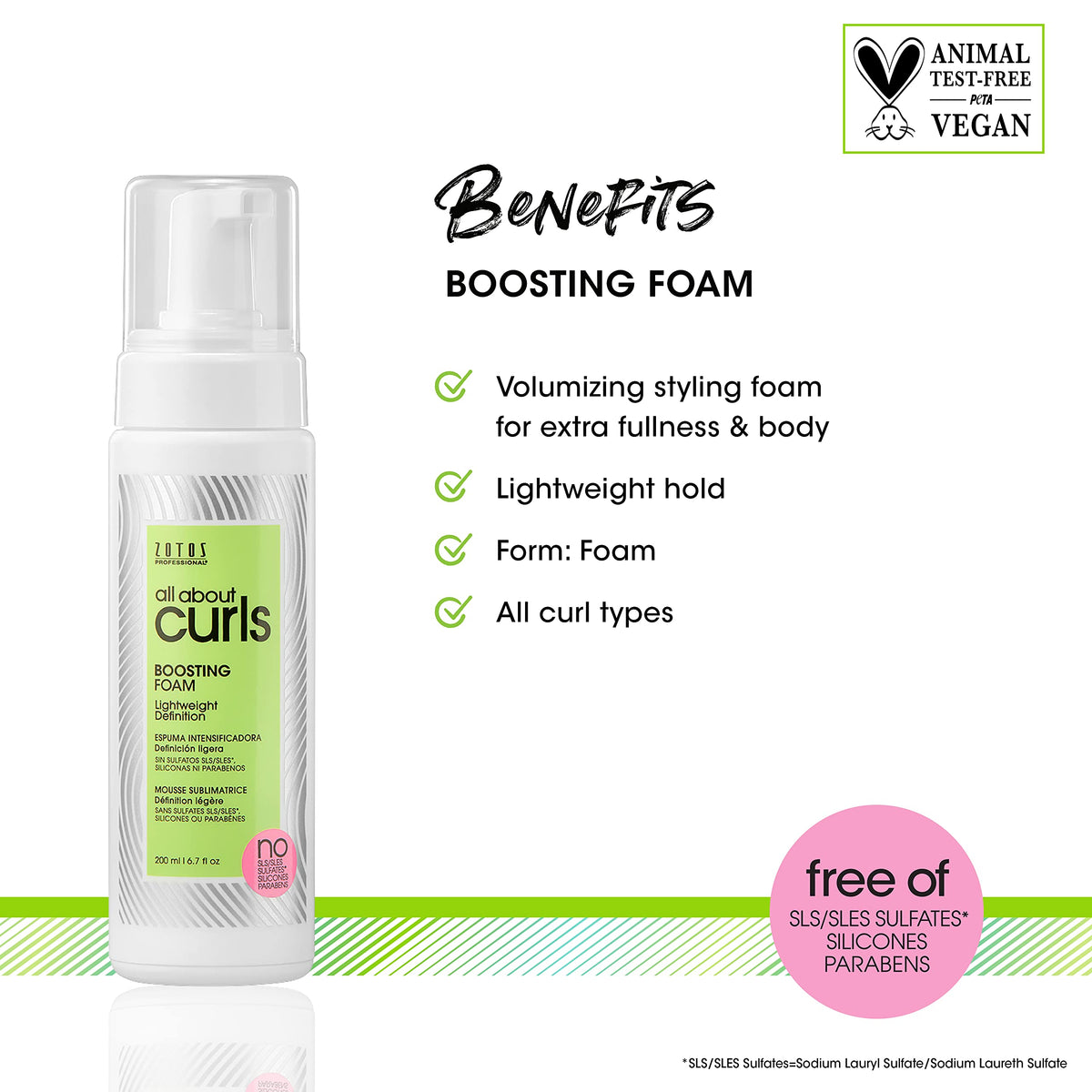 White Smoke All About Curls Boosting Foam | Lightweight Definition Hold | Curly Hair Products | Volumizing Extra Fullness & Body | All Curly Hair Types | Vegan & Cruelty Free | Sulfate Free | 6.7 Fl Oz
