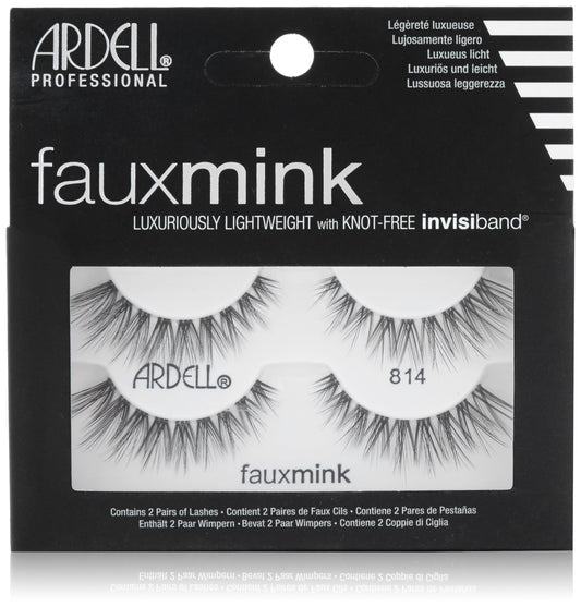 Black Ardell Faux Mink 814 2 Pairs