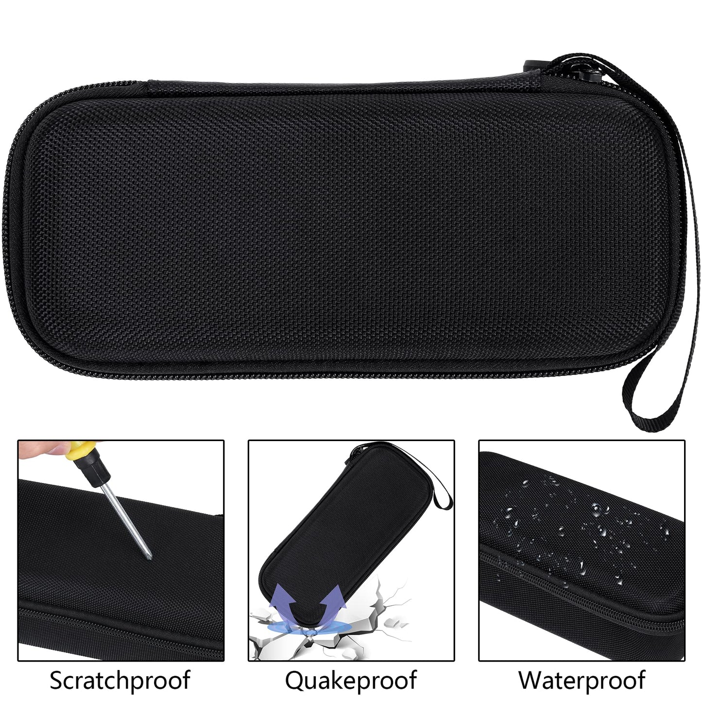 Dark Slate Gray Aenllosi Hard Case Replacement for Andis 04710/04603/04775 Go Professional Outliner II Square Blade Trimmer (only case) Black