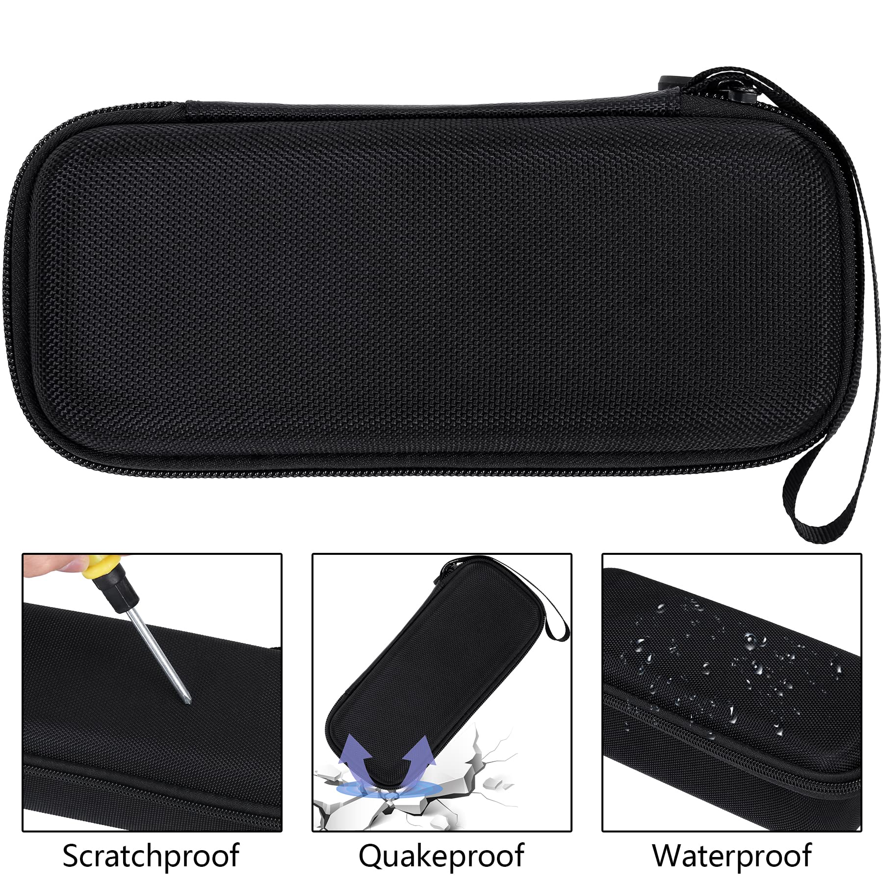 Dark Slate Gray Aenllosi Hard Case Replacement for Andis 04710/04603/04775 Go Professional Outliner II Square Blade Trimmer (only case) Black