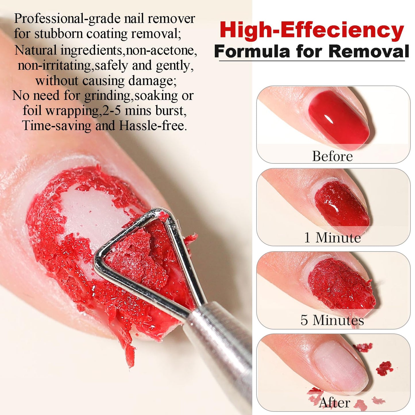 Seashell Gel Nail Polish Remover - Gel Polish Remover Kit with Cuticle Oil & Latex Tape & Colored Peel Off Manicure Tools, Gel Remover for Nails 2-5 Minutes, No Soaking,Wrapping