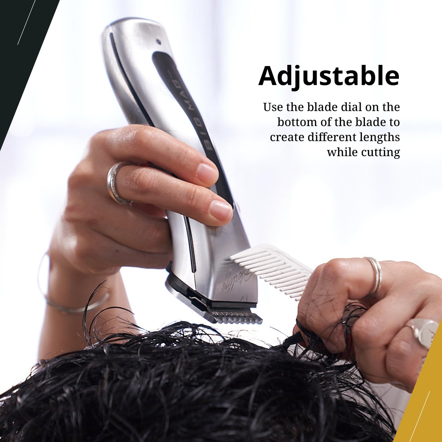 White Smoke Wahl Professional ChromStyle Blade, 5-in-1 Adjustable Clipper Blade, Seamless Cutting, Fits ChromStyle Pro, Bravura, Arco, and Figura Clippers