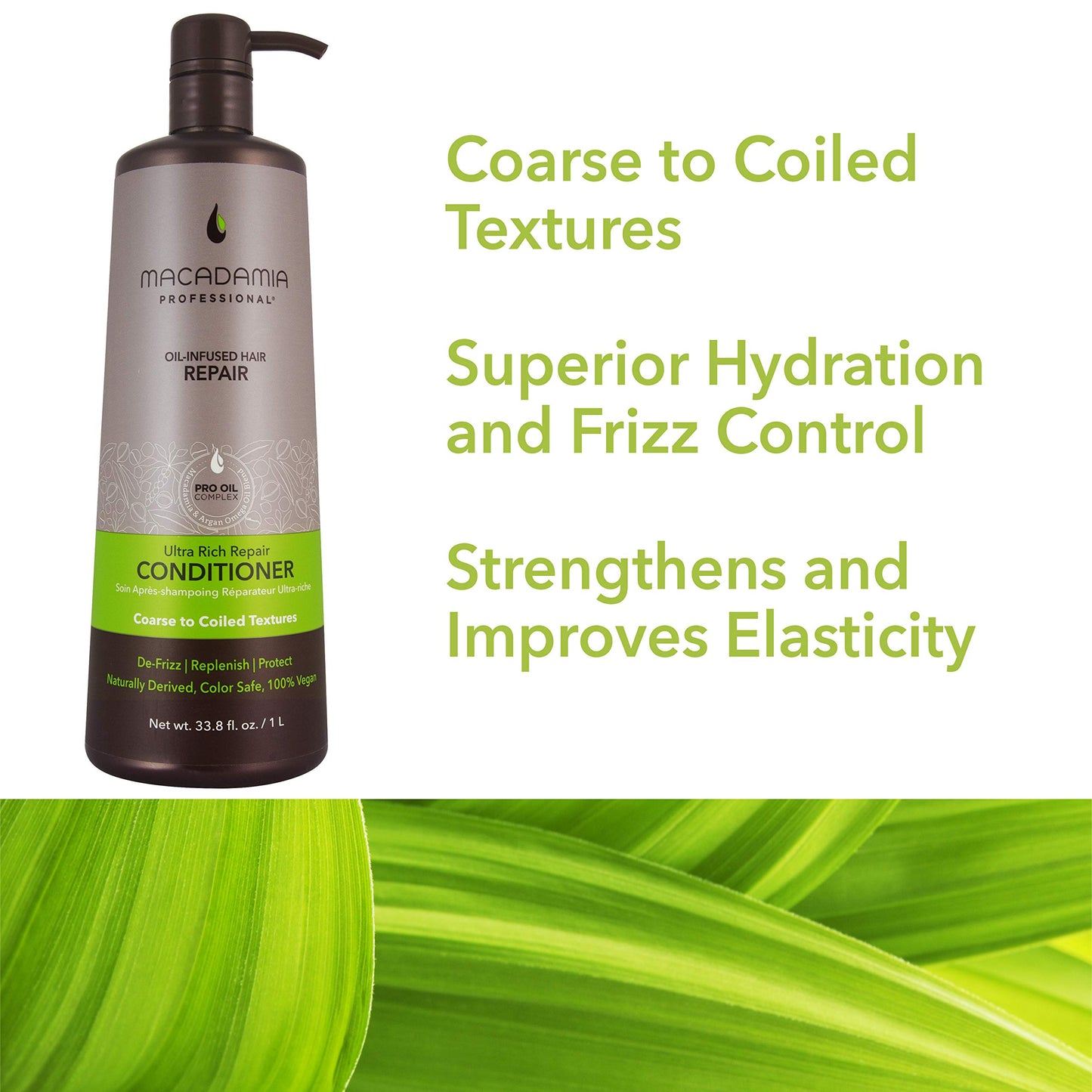 White Smoke Macadamia Professional Ultra Rich Moisture Hair Conditioner – Deep Hydration for Dry Curly Hair Care Sulfate Paraben Free Natural Organic Vegan Hair Product, 33.8 fl oz
