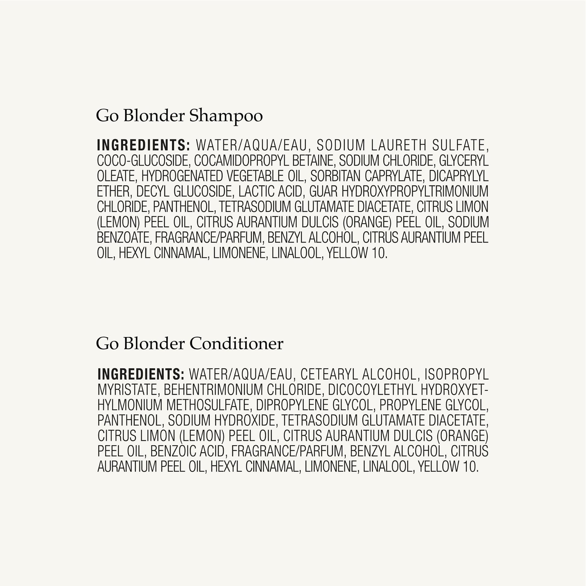 White Smoke John Frieda Go Blonder Shampoo and Conditioner Set, Gradually Lightens Blonde Color Up, For Natural or Color-Treated Hair, 8.3 oz, Pack of 2