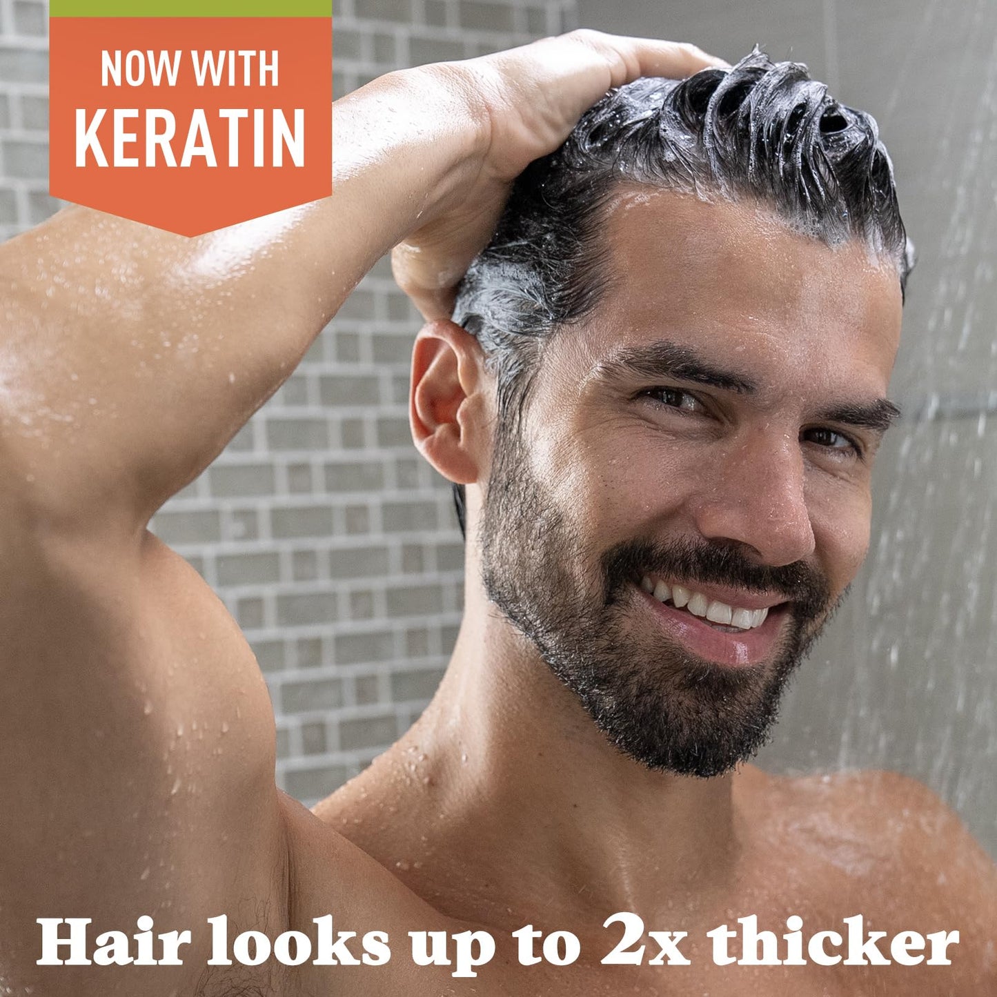 Dark Gray Just for Men Control GX Grey Reducing Shampoo, Gradual Hair Color with Keratin for Stronger Thicker and Healthier Looking Hair, 4 Fl Oz - Pack of 1 (Packaging May Vary)