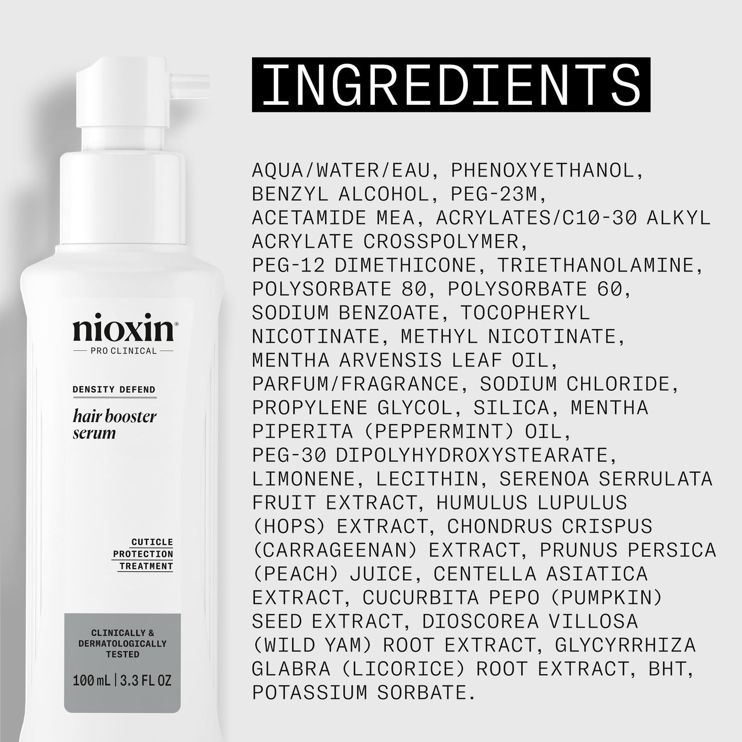Lavender Nioxin Hair Booster Serum | Advanced Leave-In Hair Treatment| Strengthens and Conditions | 3.4 Fl oz.