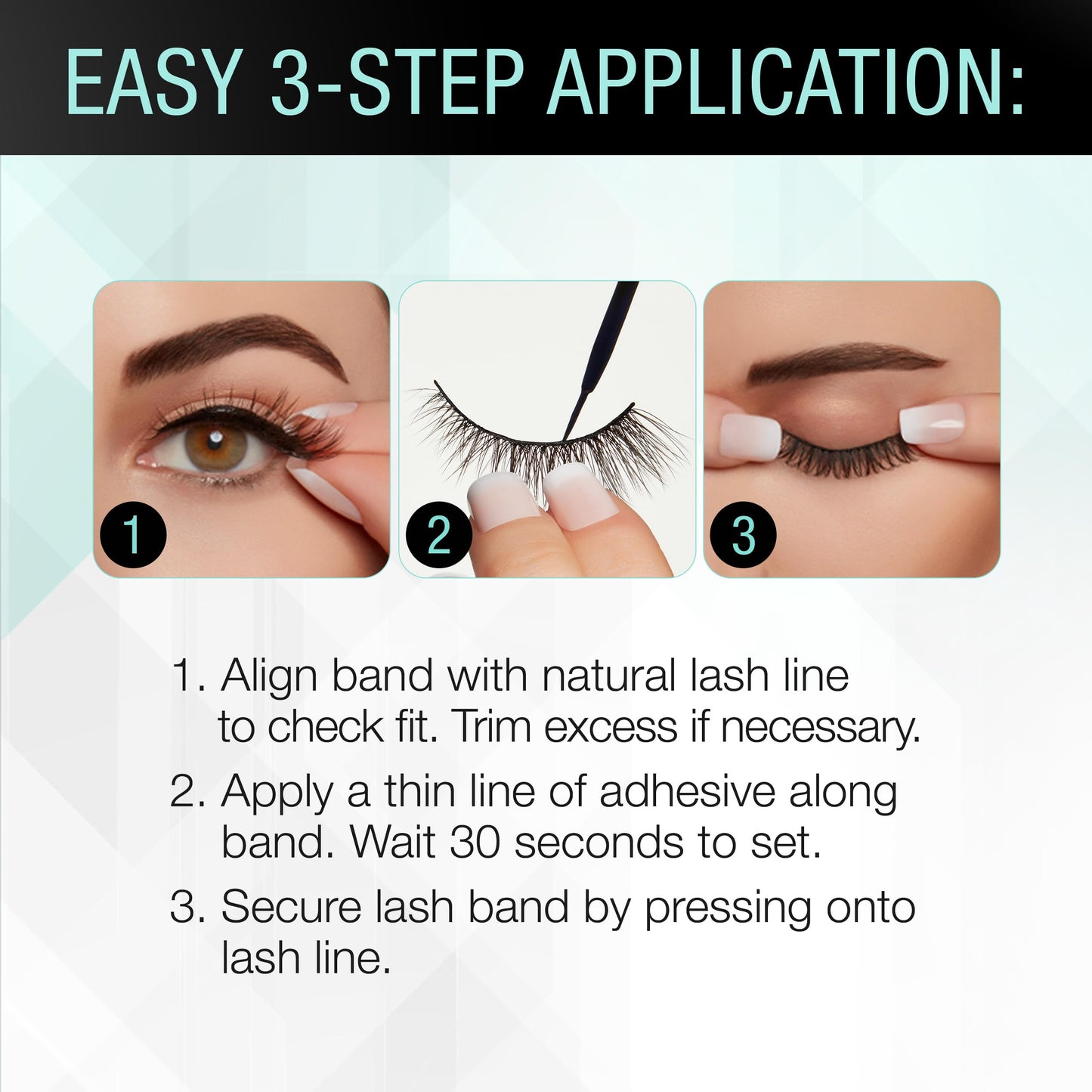 White Smoke Ardell Strong Hold Lash Glue, Black - Professional Waterproof Lash Adhesive for Strip Lashes with Precision Brush, Fast-Drying 24-Hour Lift-Proof Formula, 1-Pack