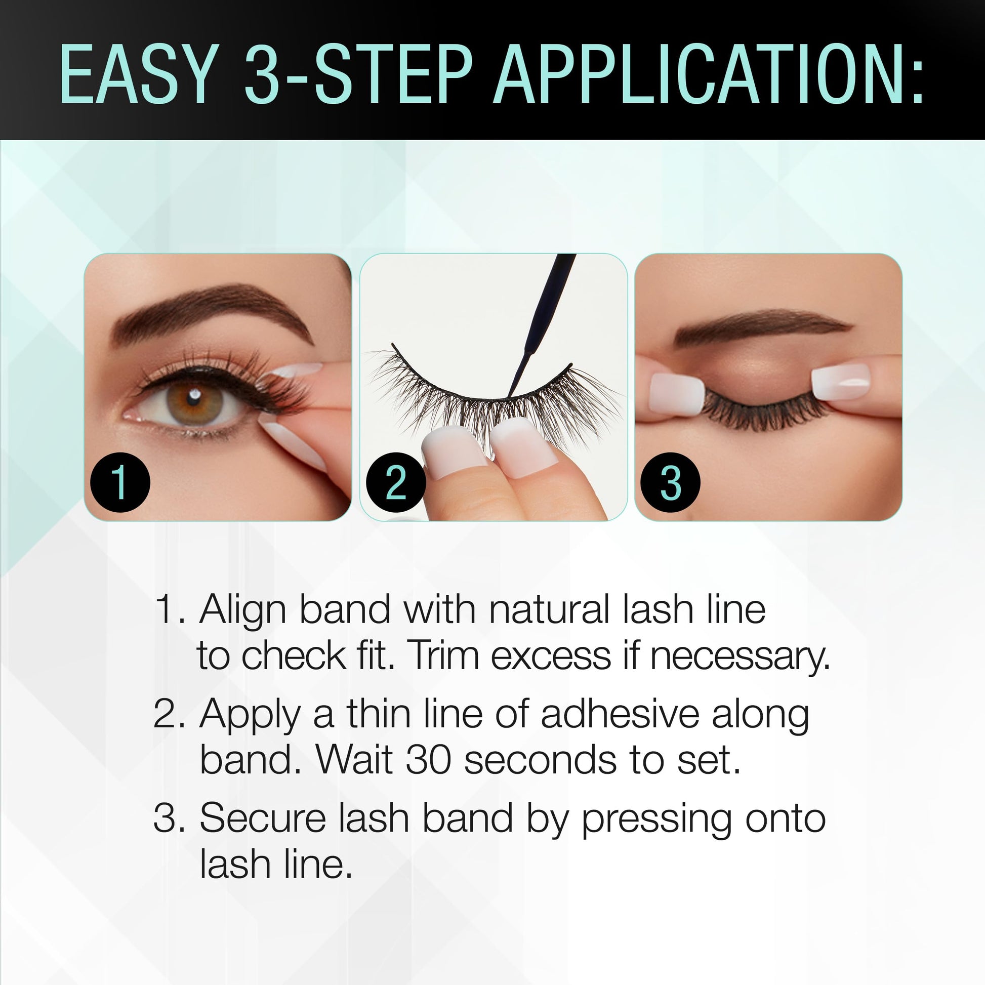 White Smoke Ardell Strong Hold Lash Glue, Black - Professional Waterproof Lash Adhesive for Strip Lashes with Precision Brush, Fast-Drying 24-Hour Lift-Proof Formula, 1-Pack