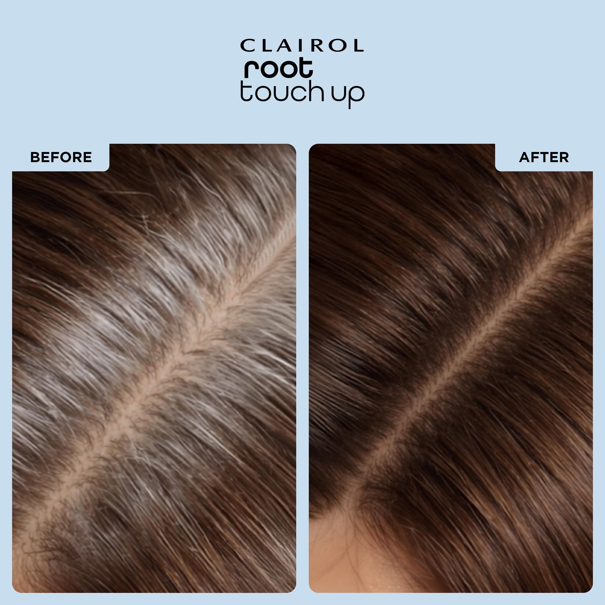 Light Gray Clairol Root Touch-Up Temporary Concealing Powder, Light Brown Hair Color | Ammonia Free | Instantly Cover Roots + Define Eyebrows | On-the-Go Compact with Mirror and Application Brush | Pack of 1