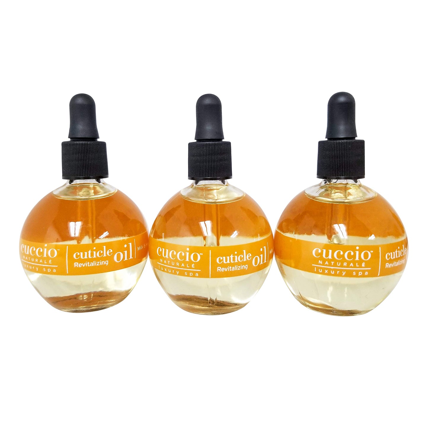 White Smoke Cuccio Revitalize Cuticle Oil, Milk and Honey,Super-Penetrating - Nourish, Soothe & Moisturize 2.5 Ounce (3)