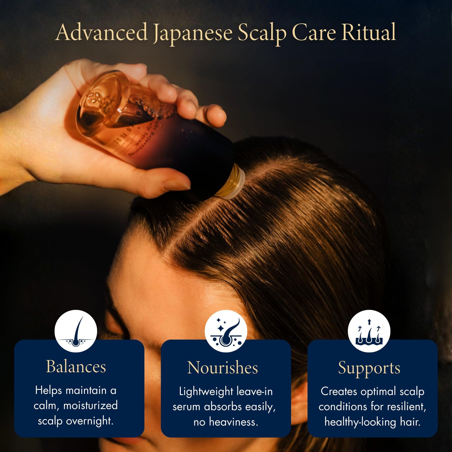 Black YOLU - Scalp Serum with Rosemary Extract - Japanese Overnight Scalp Treatment for Dry, Oily, Itchy & Sensitive Skin - Leave-In Scalp Care - Fragrance of Neroli & Jasmine - 4.0 fl oz