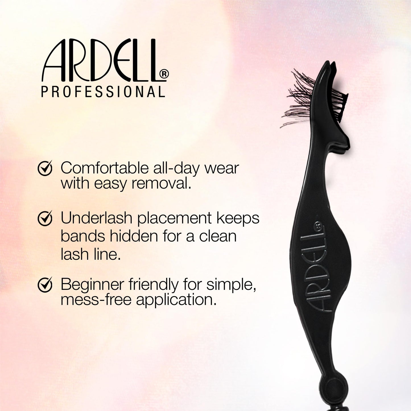 White Smoke Ardell Press On Lashes Underlash Extensions, Faux Mink Natural – Pre-Glued Lash Clusters, No Glue Needed, Eyelash Cluster, Green Tea & Peptides Infused with Applicator, DIY Lash Extensions, 30 ct