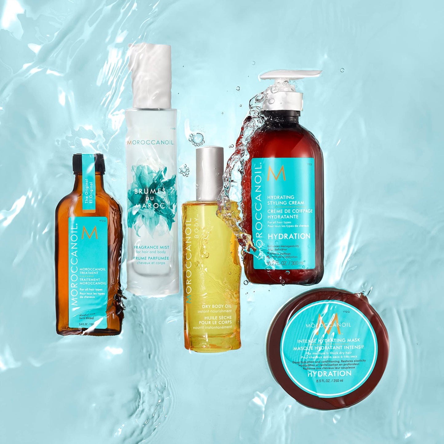 Light Blue Moroccanoil Hair and Body Fragrance Mist, 3.4 Fl. Oz