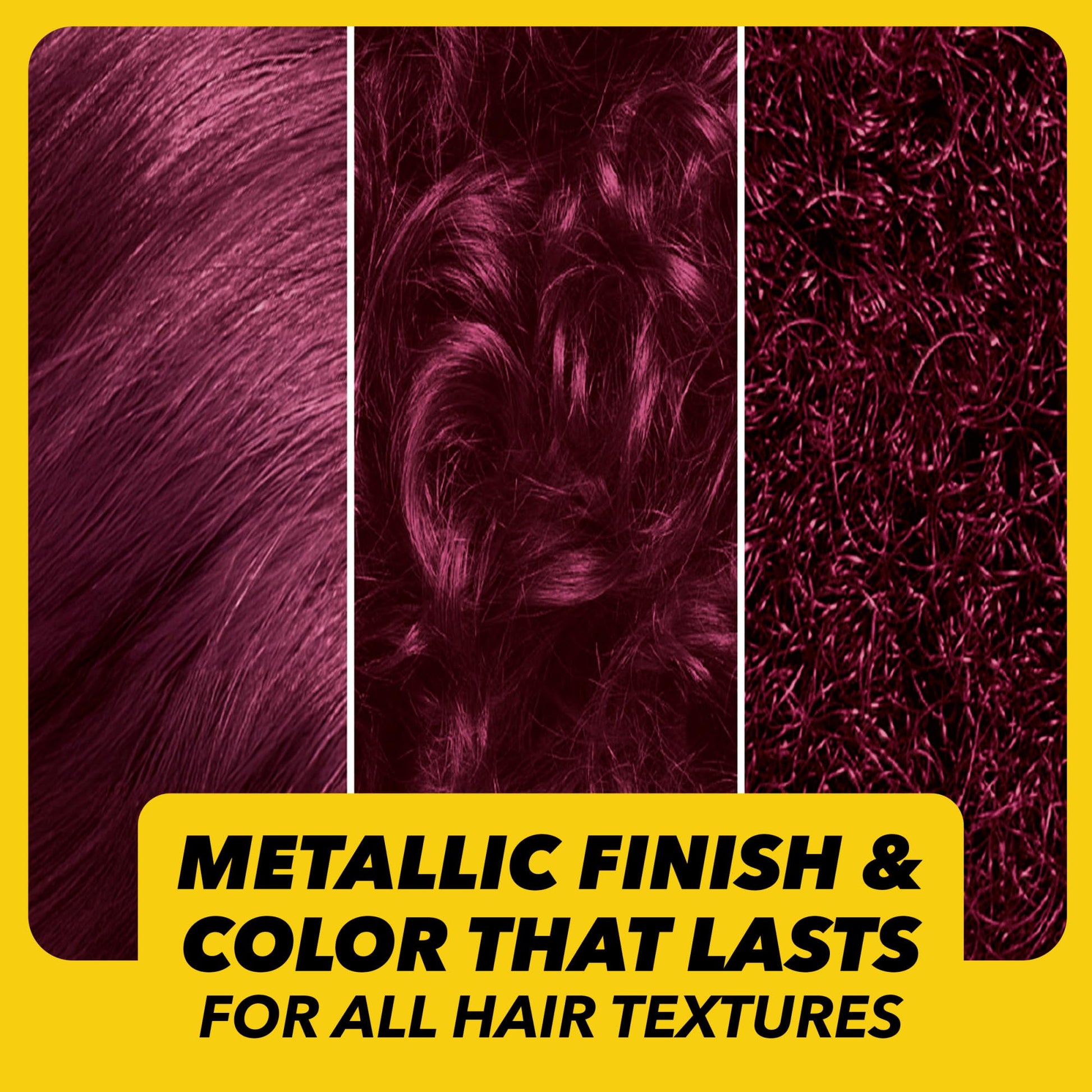Black got2b Metallics Permanent Hair Dye, Dark Ruby M68, Hair Color for Women & Men, Formulated with Metallic-Shine Booster for Cool, Shimmering Tones, Lasts Up to 30 Washes, 1 Kit
