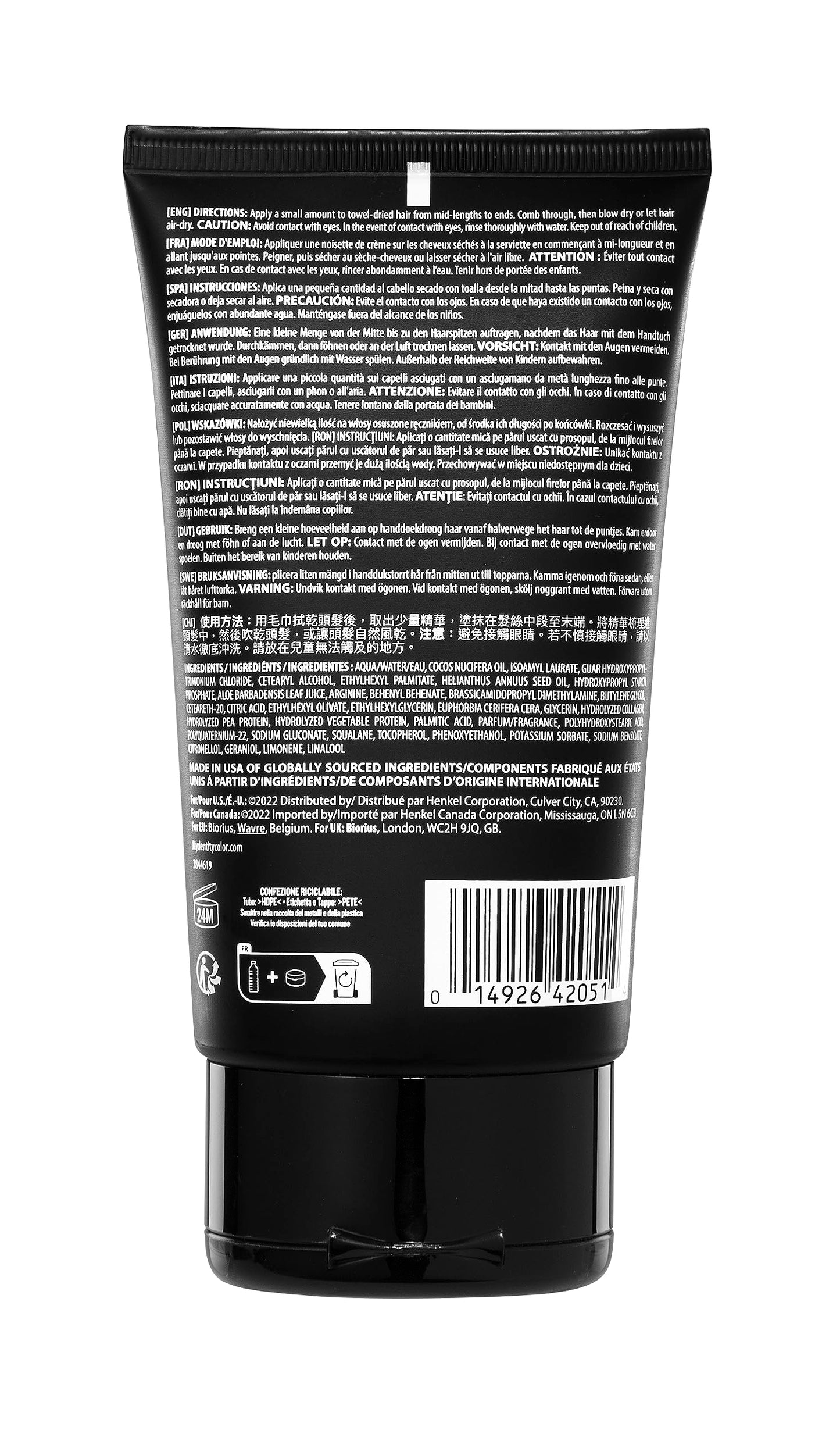 White Smoke #mydentity #MyHero Nourishing Crème, 5 oz | Multi use – Blow Dry or Air-Dry | Hydrolyzed Collagen | Reduces Frizz for up to 48 hours