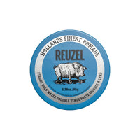 White Smoke REUZEL Blue Pomade, Strong All Day Hold, Water Soluble Styling, High Shine and Flake Free, Easy To Wash Out, For All Hair Types