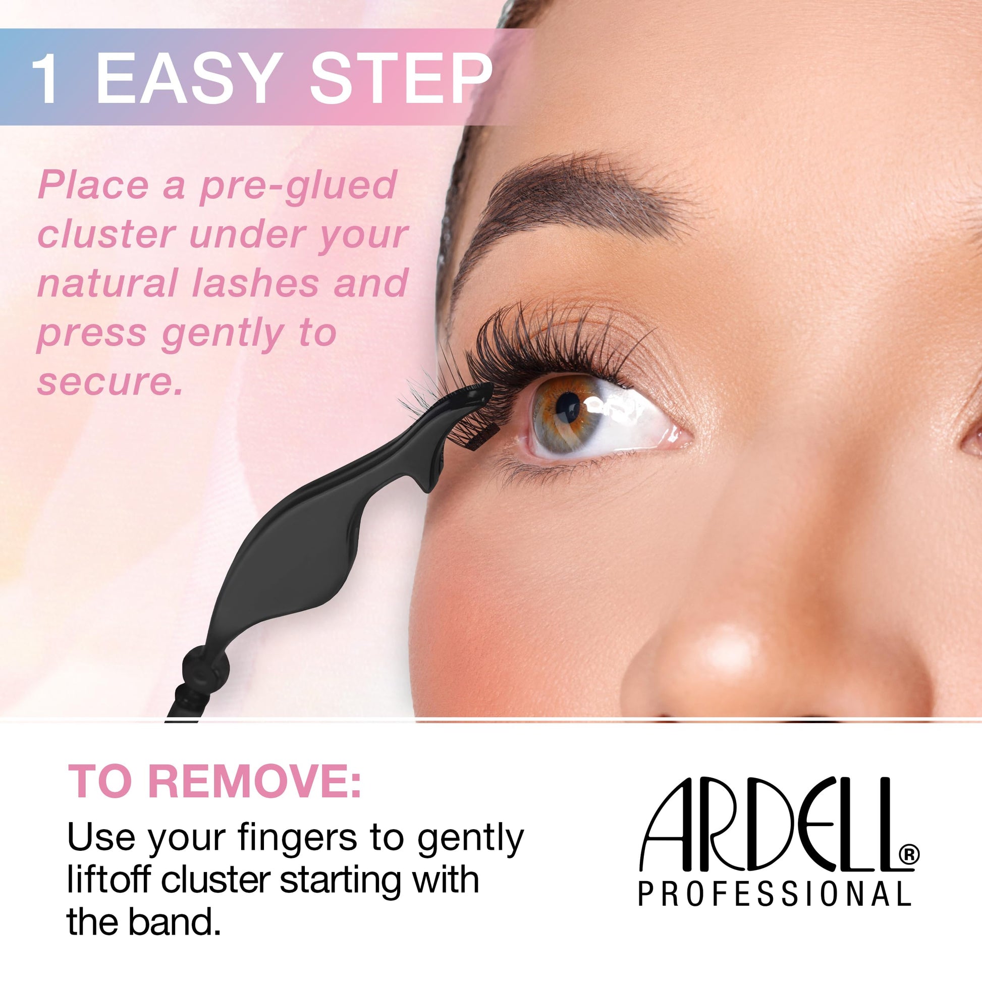 White Smoke Ardell Press On Lashes Underlash Extensions, Naked 420 – Pre-Glued Individual Lash Clusters, No Glue Needed Eyelashes Natural, Eyelash Clusters, DIY Lash Extensions, 30 ct