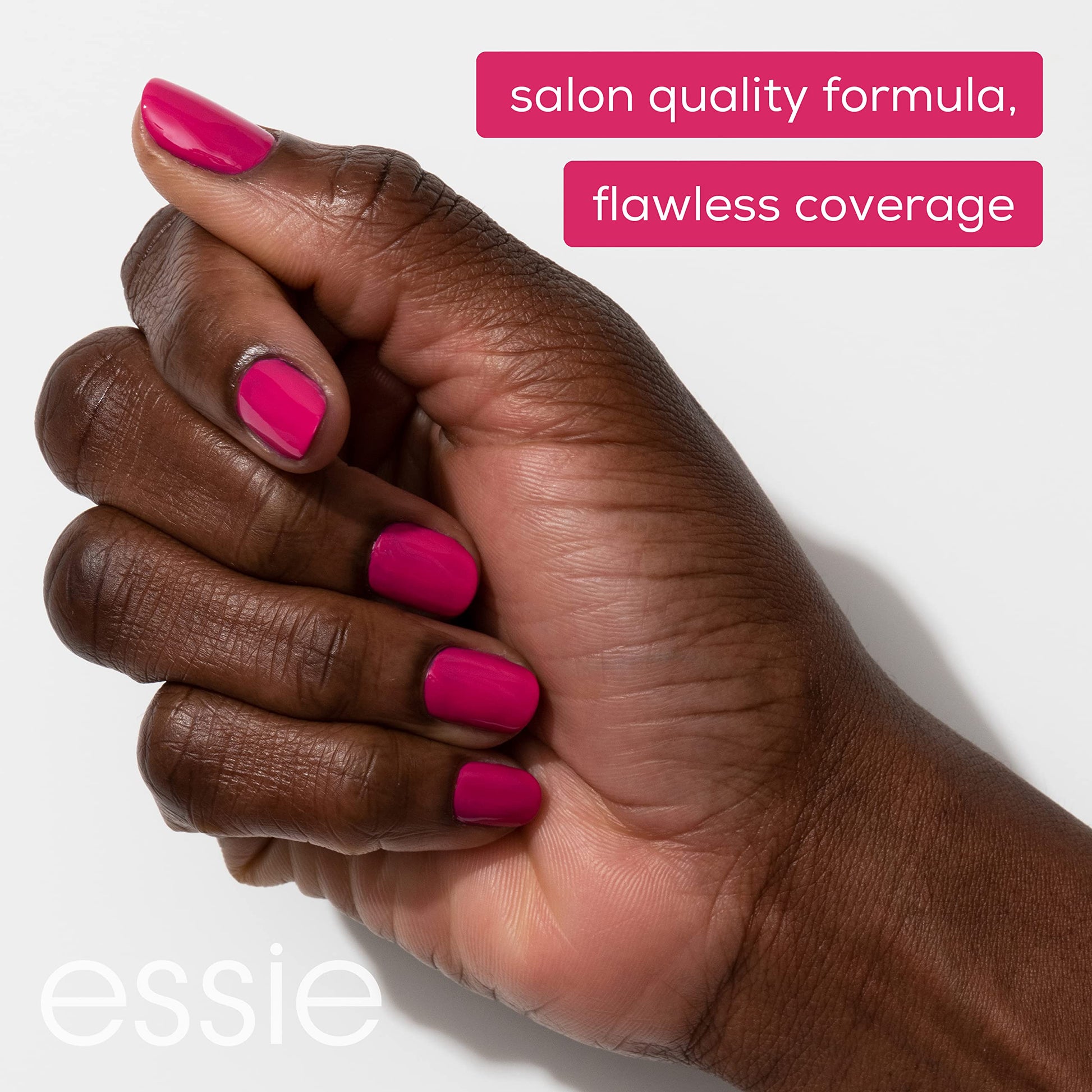 Lavender essie Nail Polish, Salon-Quality Muted Orange-Red Nail Polish, Ferris Of Them All, Vegan, Make No Concessions, 0.46 fl oz