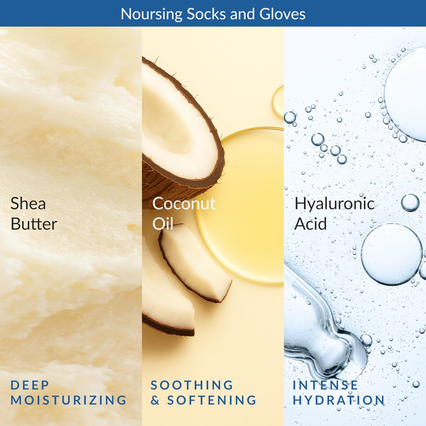 Alice Blue Epielle Intensive Repairing Hand & Foot Masks, Restore and Moisturize Dry, Cracked Skin, Self Care Gifts for Women, Spa Kit, Mothers Day Gifts, 6 Moisturizing Gloves & 6 Moisturizing Socks