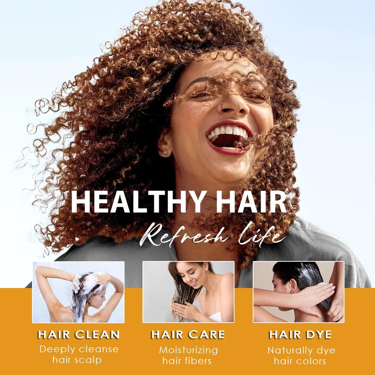 Alice Blue Callmynm Black Hair Dye Shampoo 3-In-1, Instant Gray Hair Coverage in Minutes-Long Lasting Argan Oil Herbal Hair Color Shampoo champu con tinte para canas 500ml