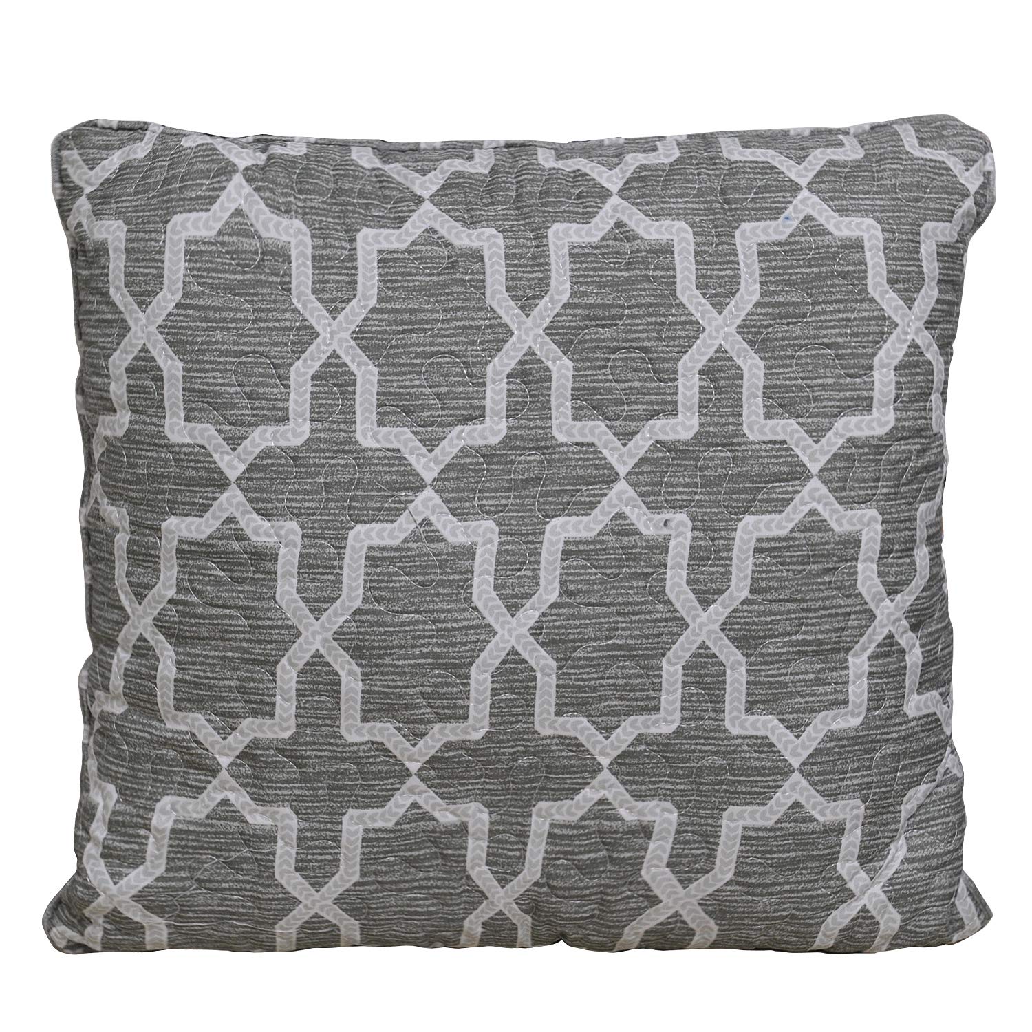 Dim Gray Home Soft Things Lanza Printed Microfiber Quilt Oversize King 122" x 106" 5 Piece Bedding Set with Matching Shams Pillows, Mustard Gray Blue Floral Design Reversible Bedspread Coverlet
