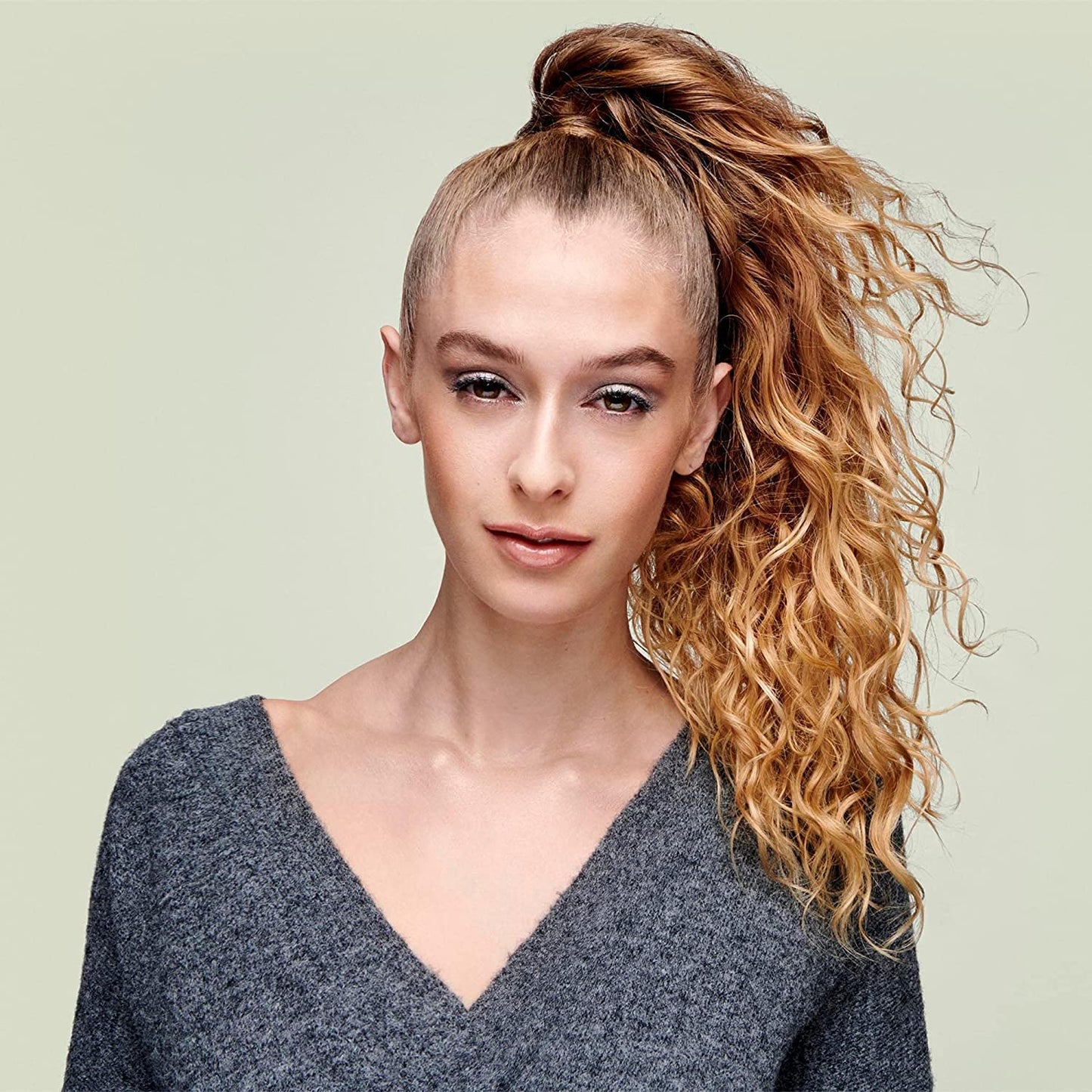 Light Gray DevaCurl Flexible Hold Hairspray Non-Crunch Finishing Styler, Bright Breeze, 10 fl. oz