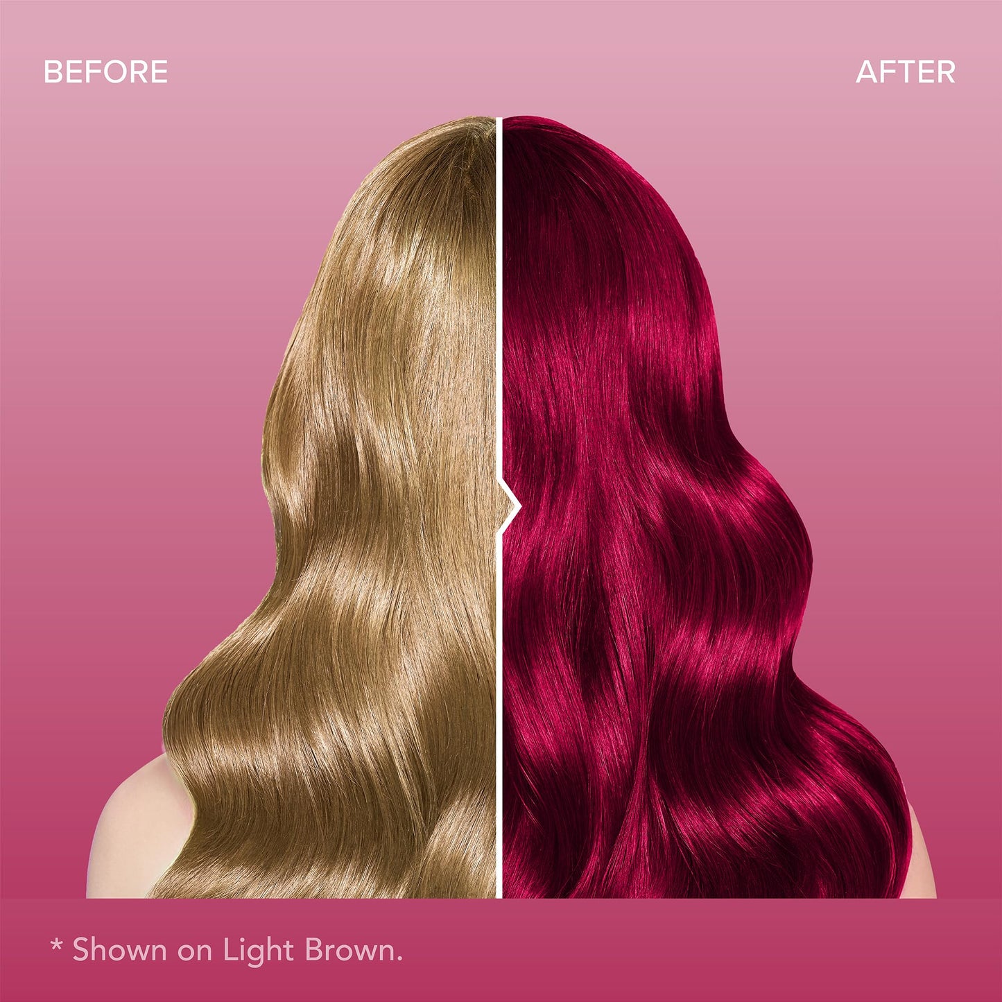 Rosy Brown Splat Vegan and Cruelty-Free Semi-Permanent Hair Color Dye (6 Fl Oz, MIDNIGHT RUBY)