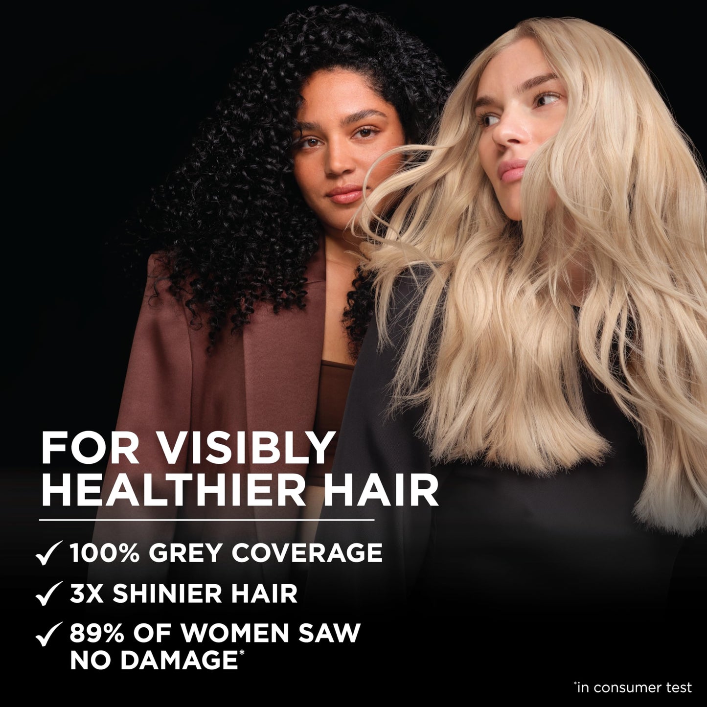 Black Garnier Olia Hair Color, Ammonia-Free Permanent Hair Dye, Oil-Powered Formula for 100% Gray Coverage and 3x Shinier Hair, Vegan & Cruelty Free, 4.0 Dark Brown, 2 Count