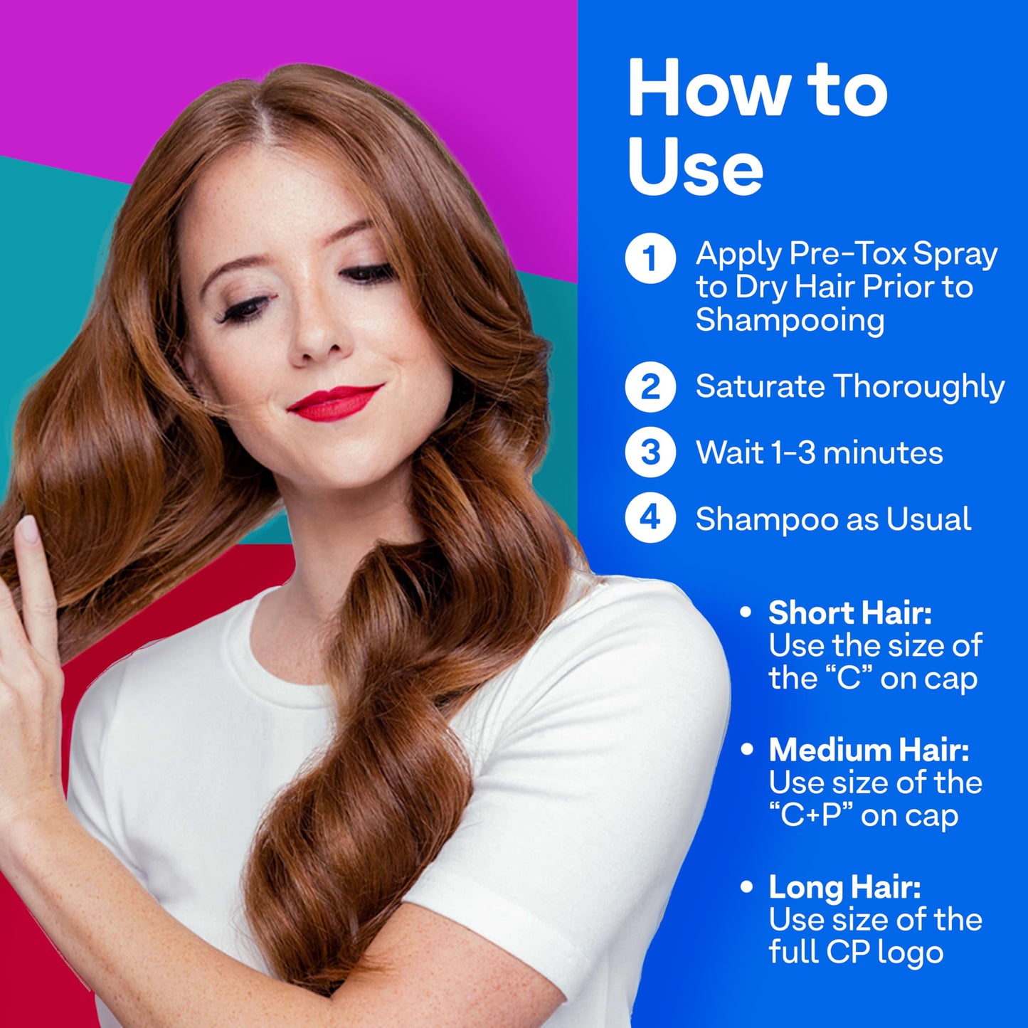 Dodger Blue Colorproof Moisture Haircare Gift Set Bundle - Shampoo (8.5Fl Oz.), Conditioner (8.5FL. Oz.) & Pre-Tox Spray (6.7FL. Oz.) for Color-Treated Hair