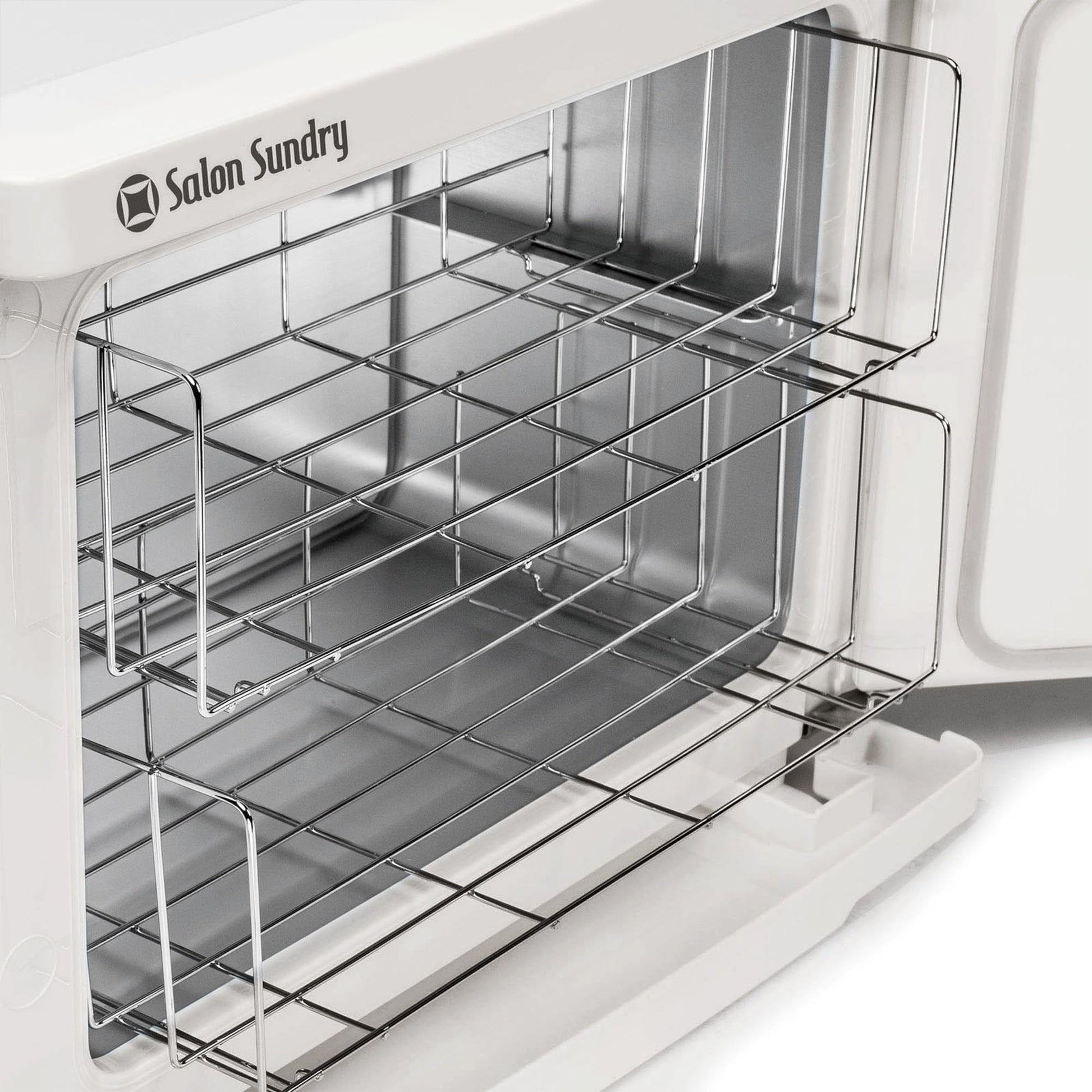 Light Gray Salon Sundry Professional High Capacity Hot Towel Warmer Cabinet - Facial Spa and Salon Equipment - White