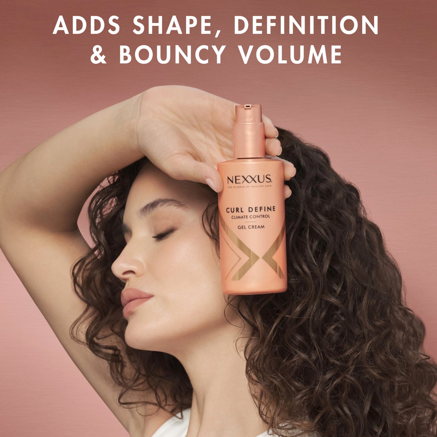 Rosy Brown Nexxus Styling Curl Define Curl Cream Climate Control Gel Cream Hair Cream Powered by Styleprotect Technology 8 oz