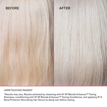 Light Gray Olaplex Nº. 5P Blonde Enhancer Purple Toning Conditioner: Neutralizes Brassiness & Strengthen | Repairs Damages & Hydrates Hair | For Coily, Curly, Straight, and Wavy, 1000 mL / 33.8 Fl Oz