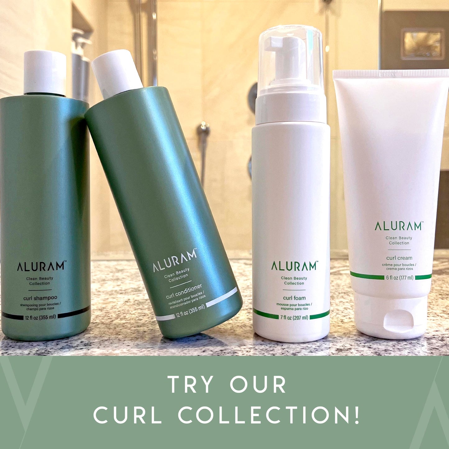 Light Slate Gray ALURAM Curl Cream, Define, Hydrate & Enhance Curls, 6 Fl Oz