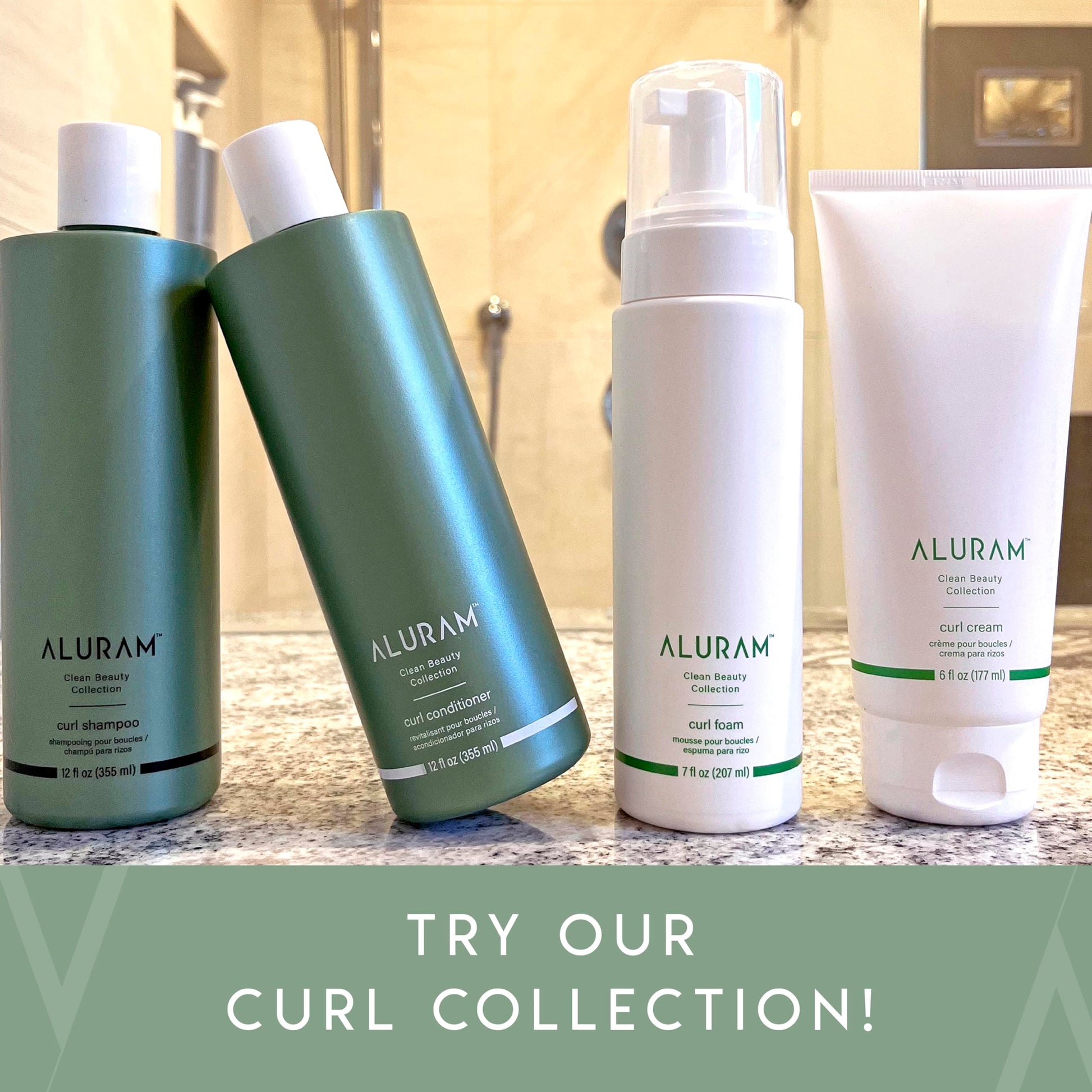 Light Slate Gray ALURAM Curl Cream, Define, Hydrate & Enhance Curls, 6 Fl Oz
