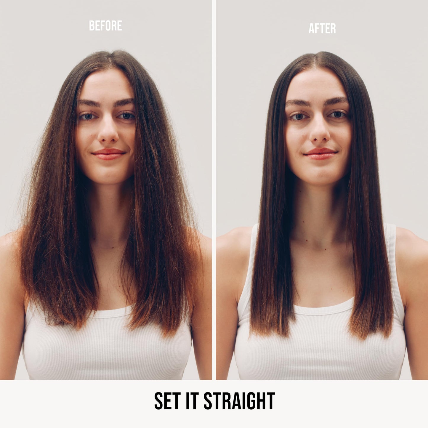 Light Gray AG Care Set It Straight Argan Straightening Lotion, Smooth Hair and Fight Frizz, Argan-Infused, 5 Fl Oz