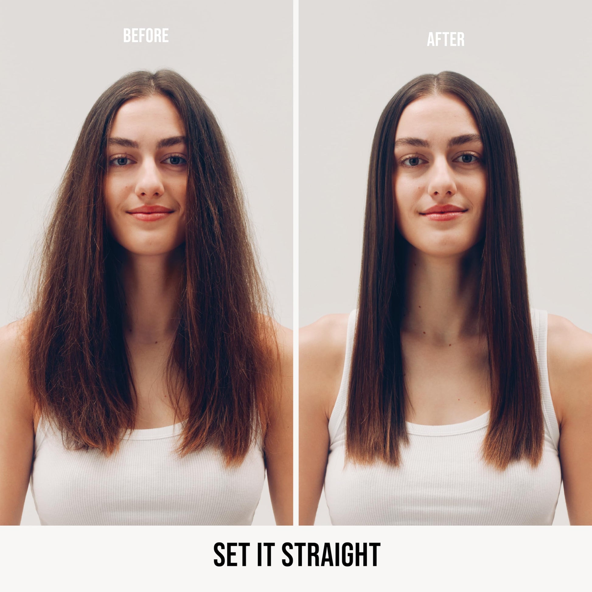 Light Gray AG Care Set It Straight Argan Straightening Lotion, Smooth Hair and Fight Frizz, Argan-Infused, 5 Fl Oz