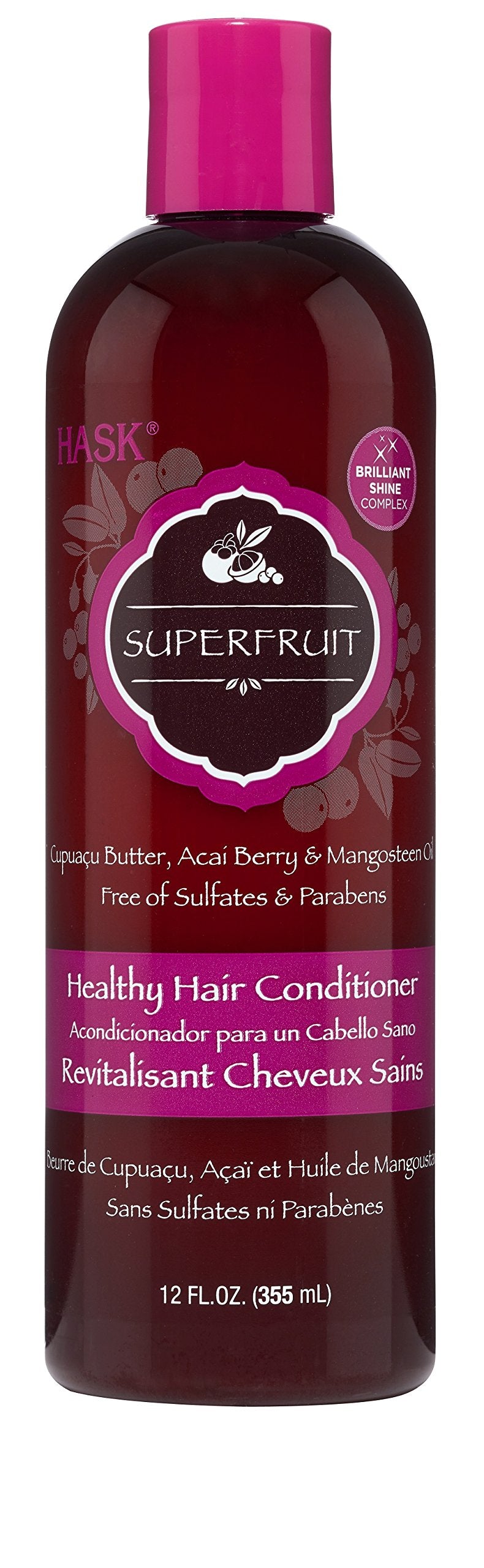 White Smoke Hask Healthy Hair Conditioner, Superfruit, 12 Ounce