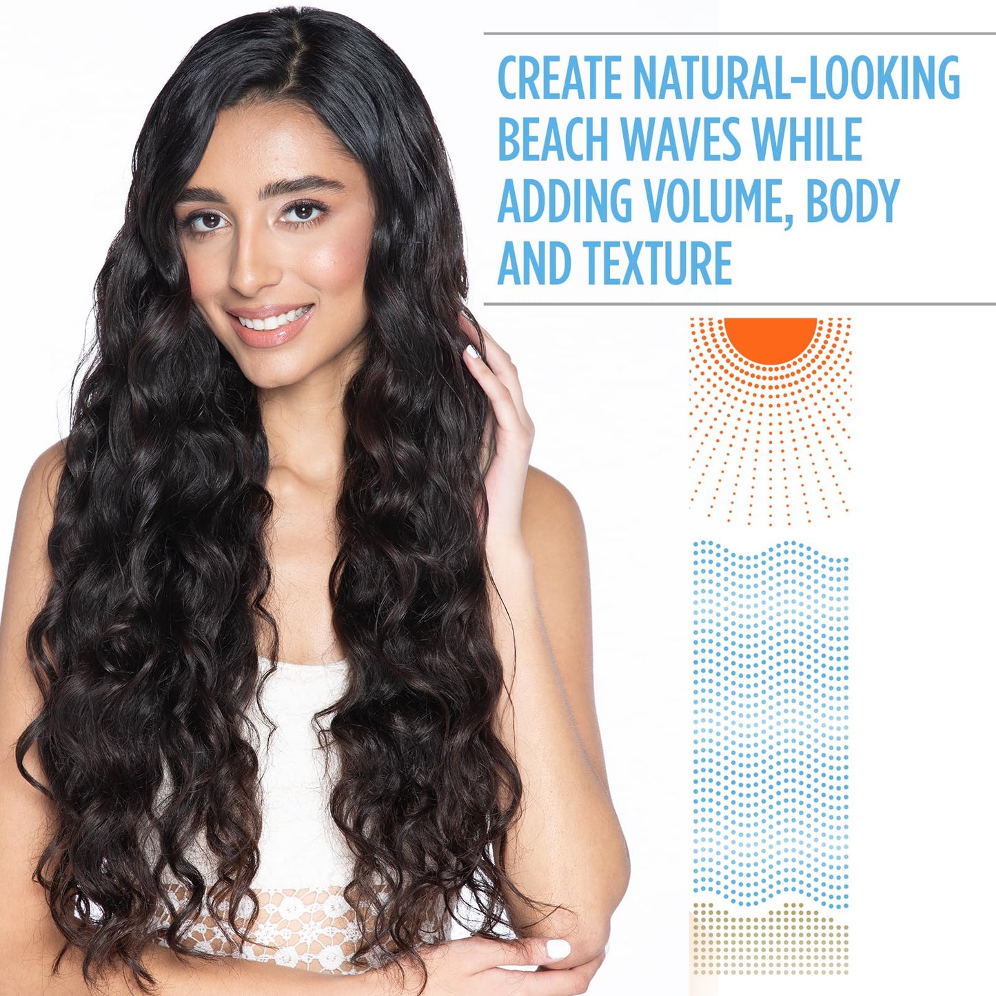 White Smoke BioSilk Beach Texture, Styling Salt Spray for Natural Waves & Texture, Sulfate, Paraben, & Cruelty-Free, 5.64 oz
