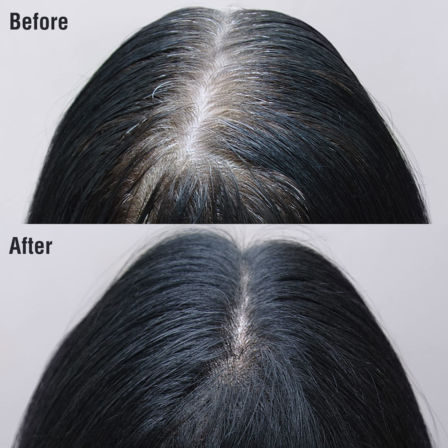 Black Kiss Gray Hair Concealer - Temporary Tintation Color Spray for Root Touch Up and Hair Dye 2.82 oz. 2 PACK (Black)