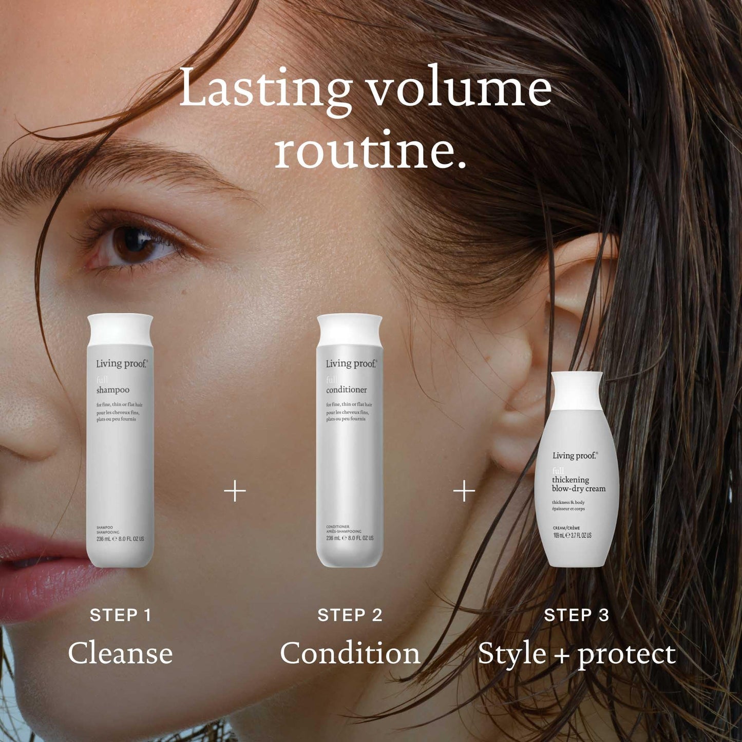 Dim Gray Living Proof Full Conditioner Volumizing & Moisturizing Conditioner for Women, Paraben & Silicone Free, Safe for Color Treated Hair, 24 oz