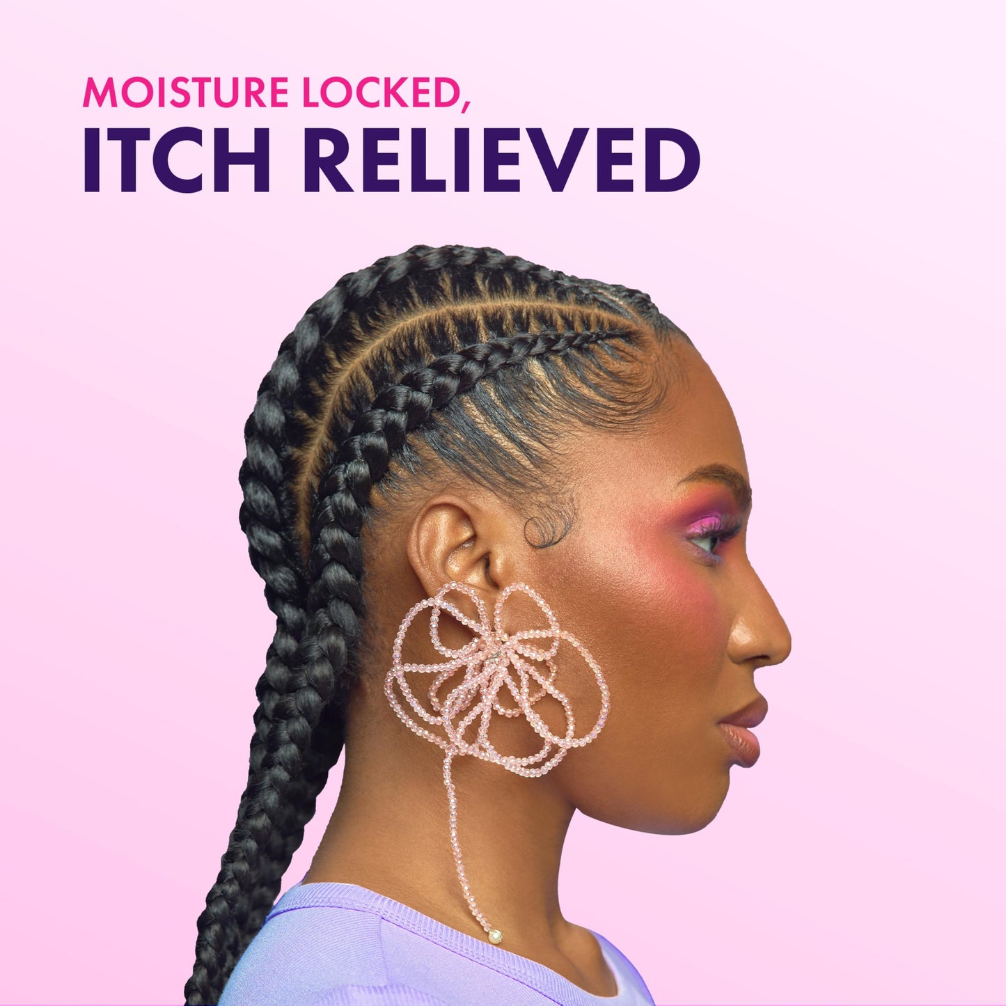 Lavender Mielle Organics Lavender & Lychee Scalp Moisturizing Lotion, Leave-In Treatment for Dry Itchy Scalp, Lightweight Scalp Moisturizer with Niacinamide Aloe Menthol, Protective Styles, 4 fl oz